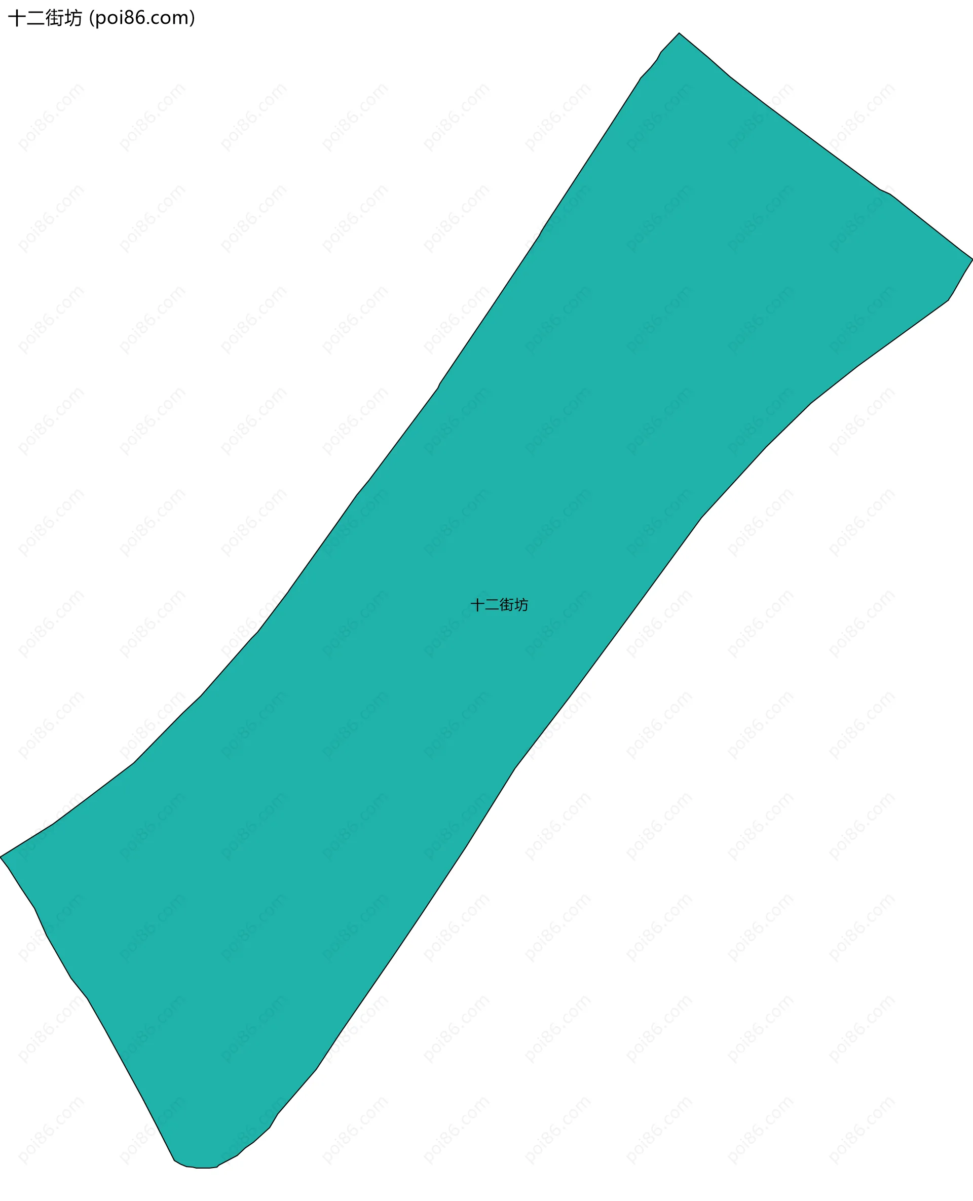 十二街坊边界地图
