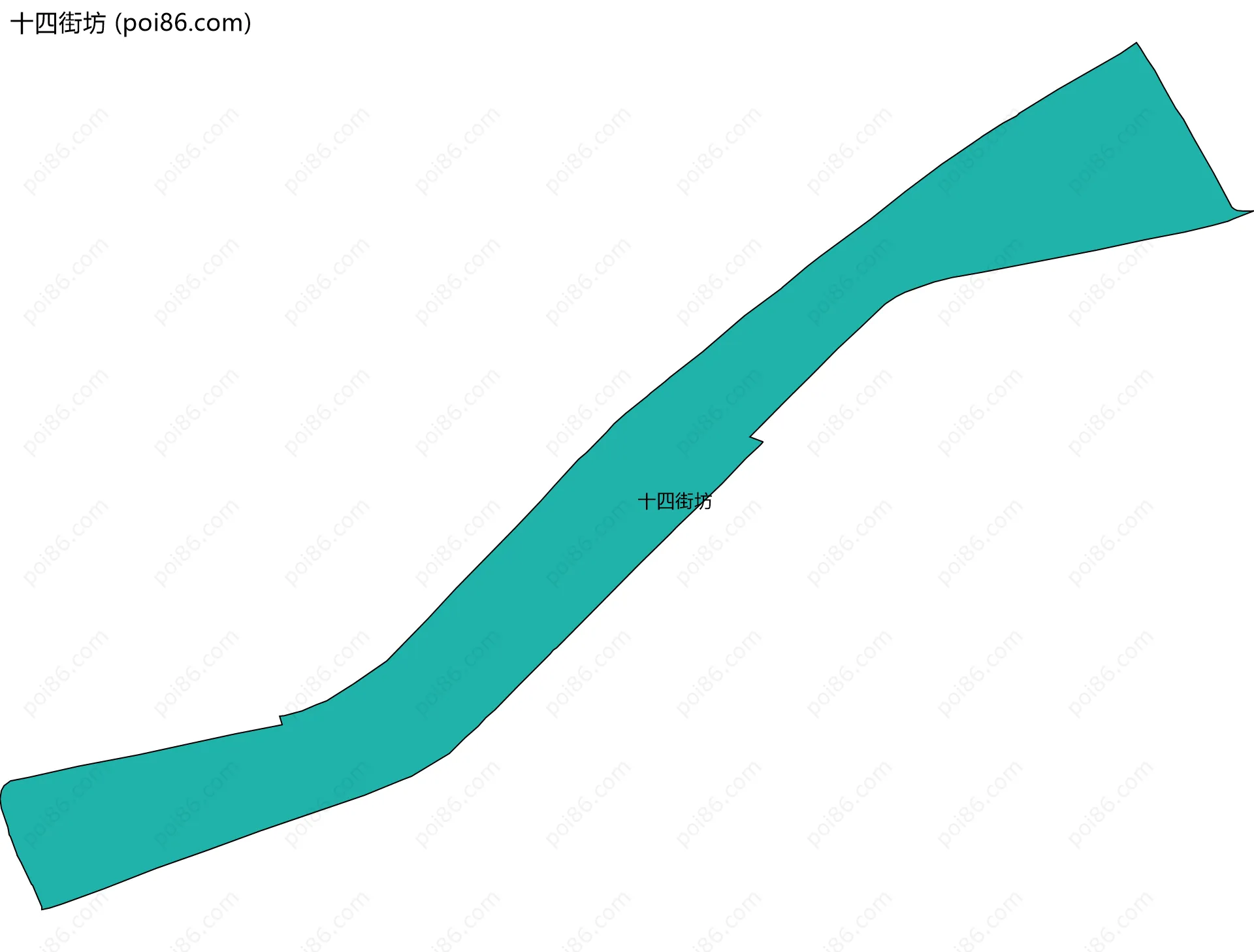 十四街坊边界地图