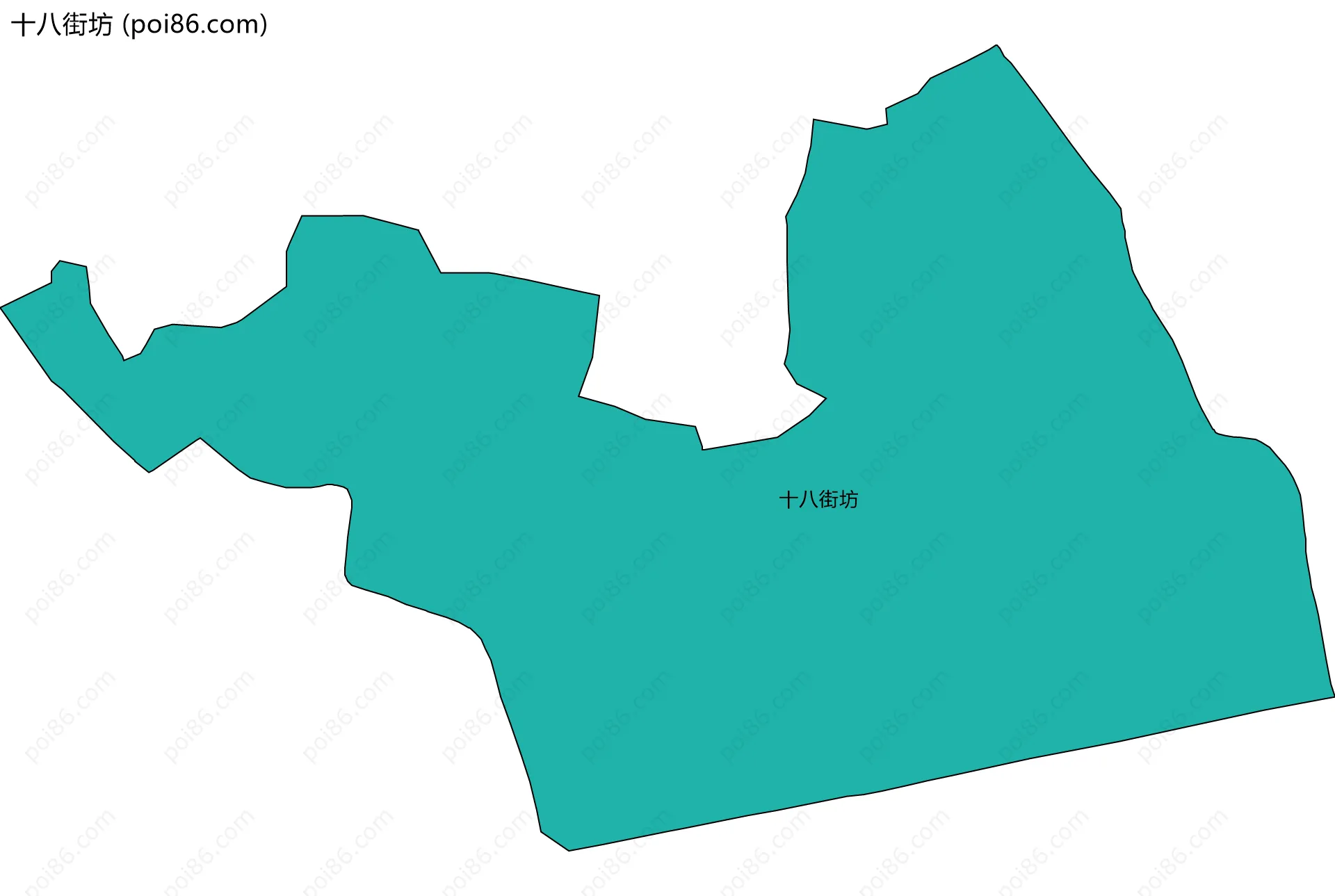 十八街坊边界地图