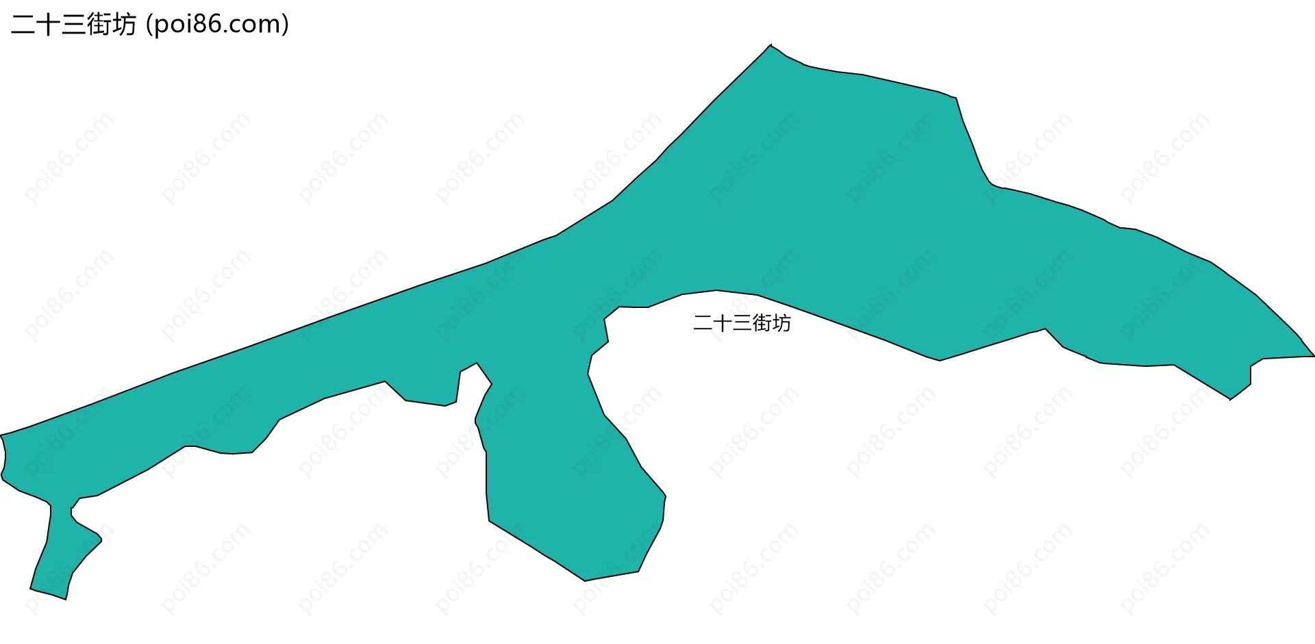 二十三街坊边界地图