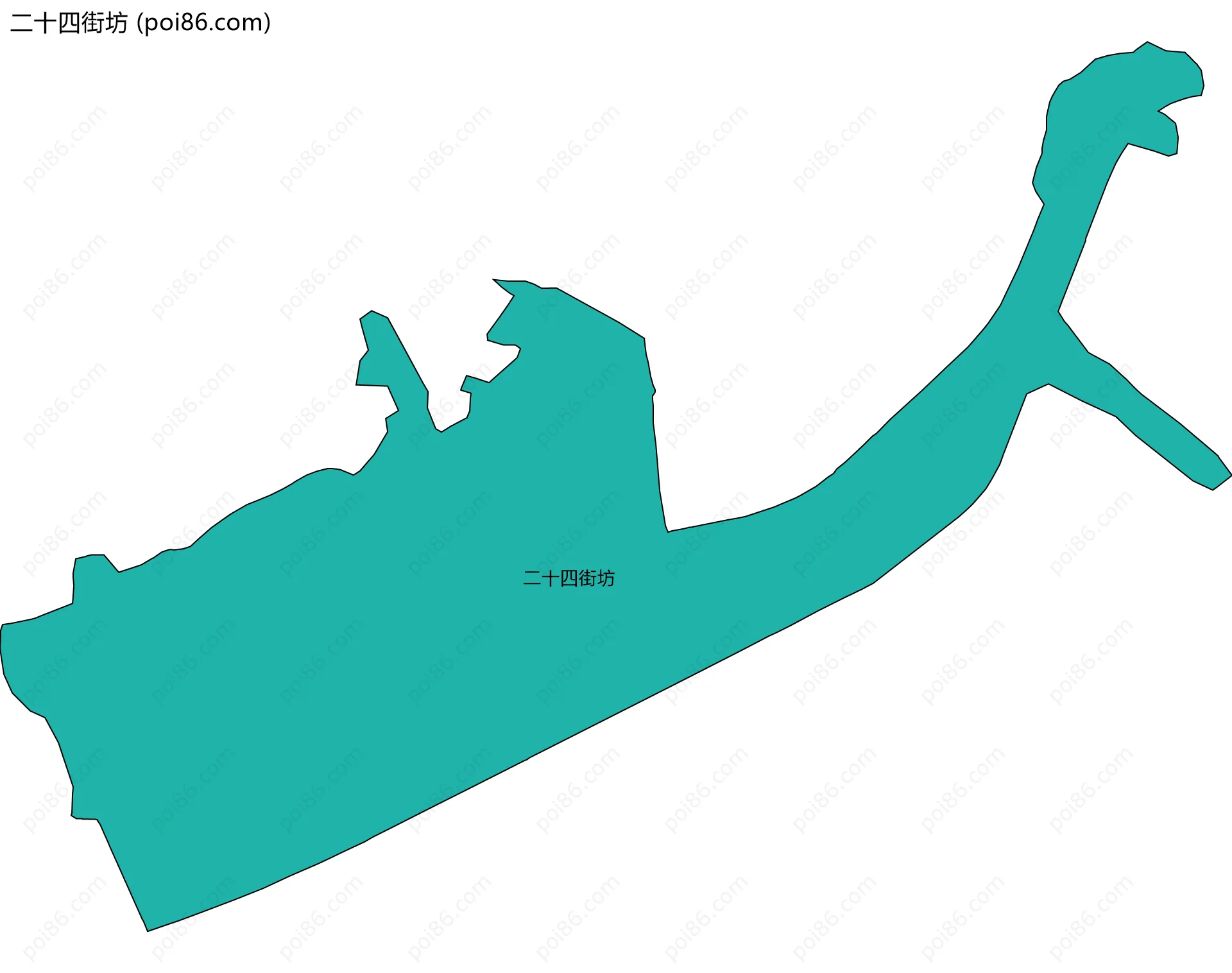 二十四街坊边界地图