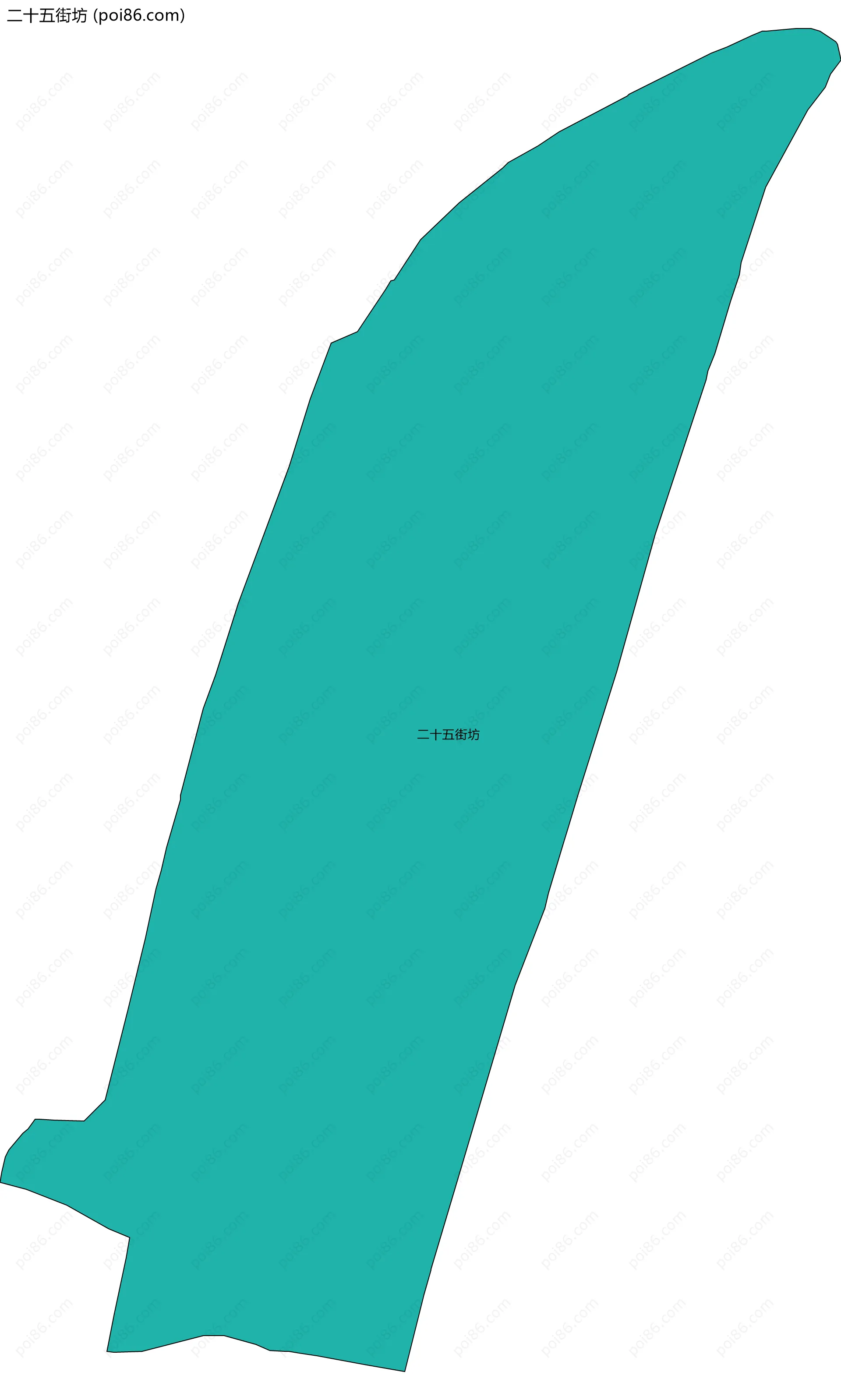 二十五街坊边界地图