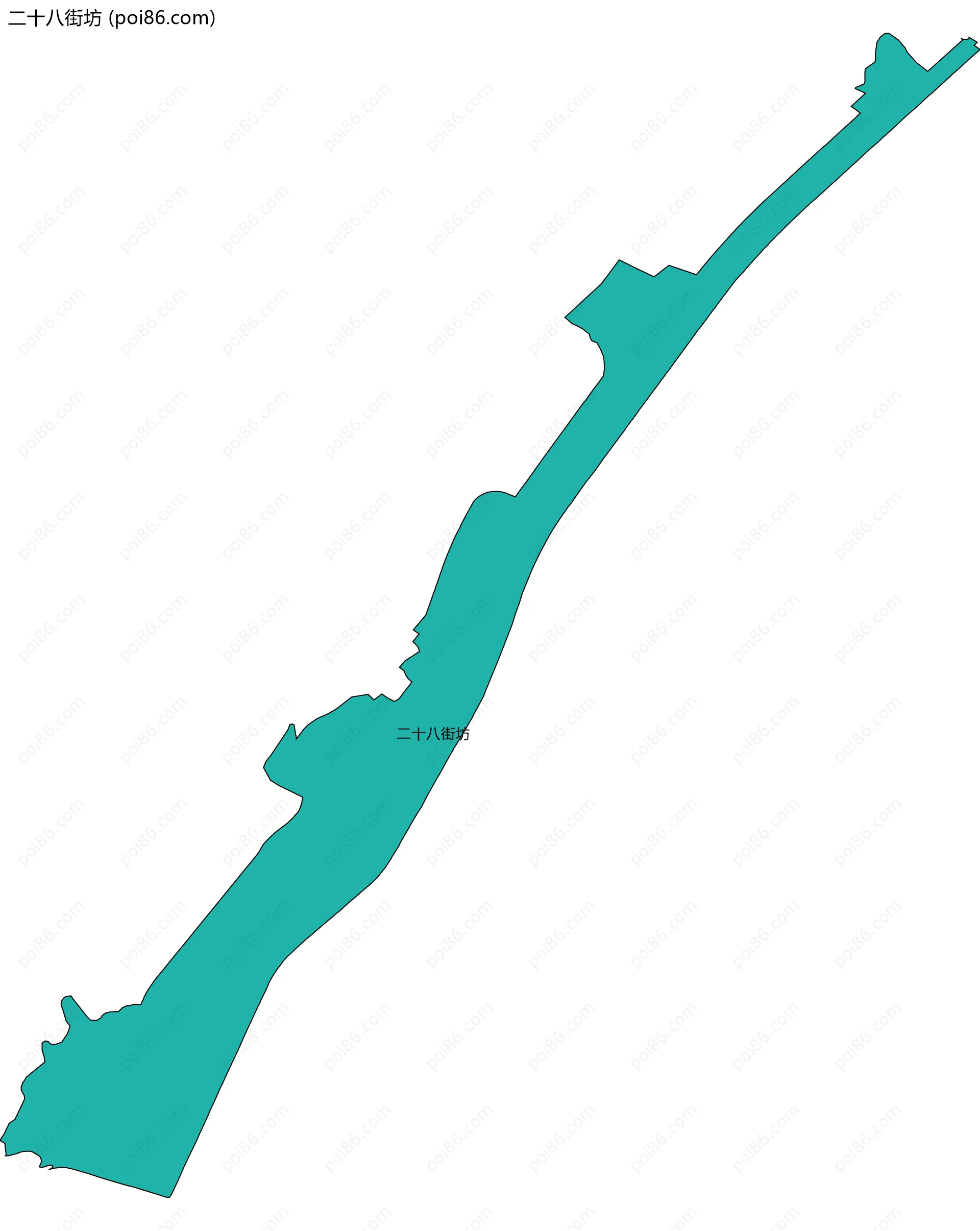 二十八街坊边界地图