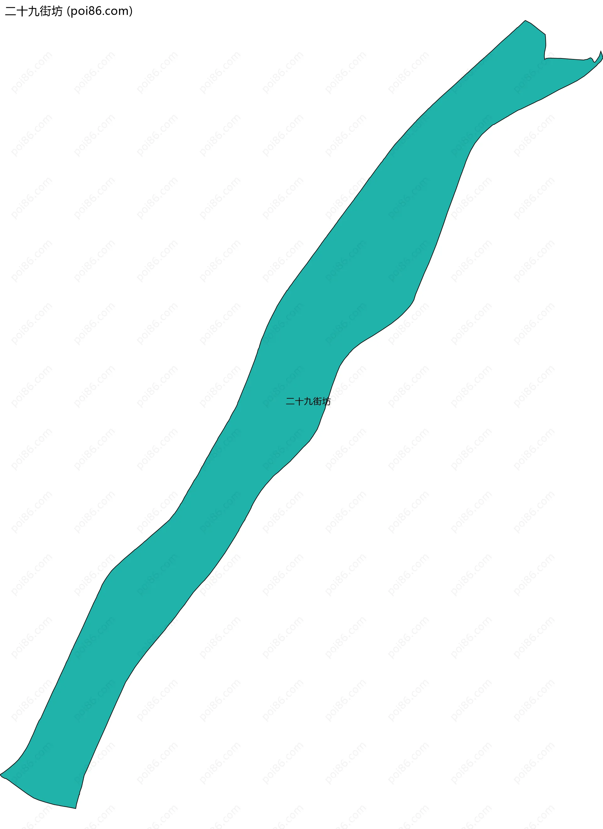 二十九街坊边界地图