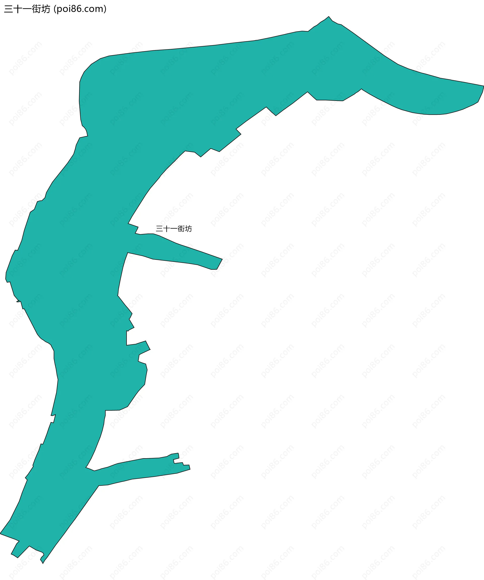 三十一街坊边界地图