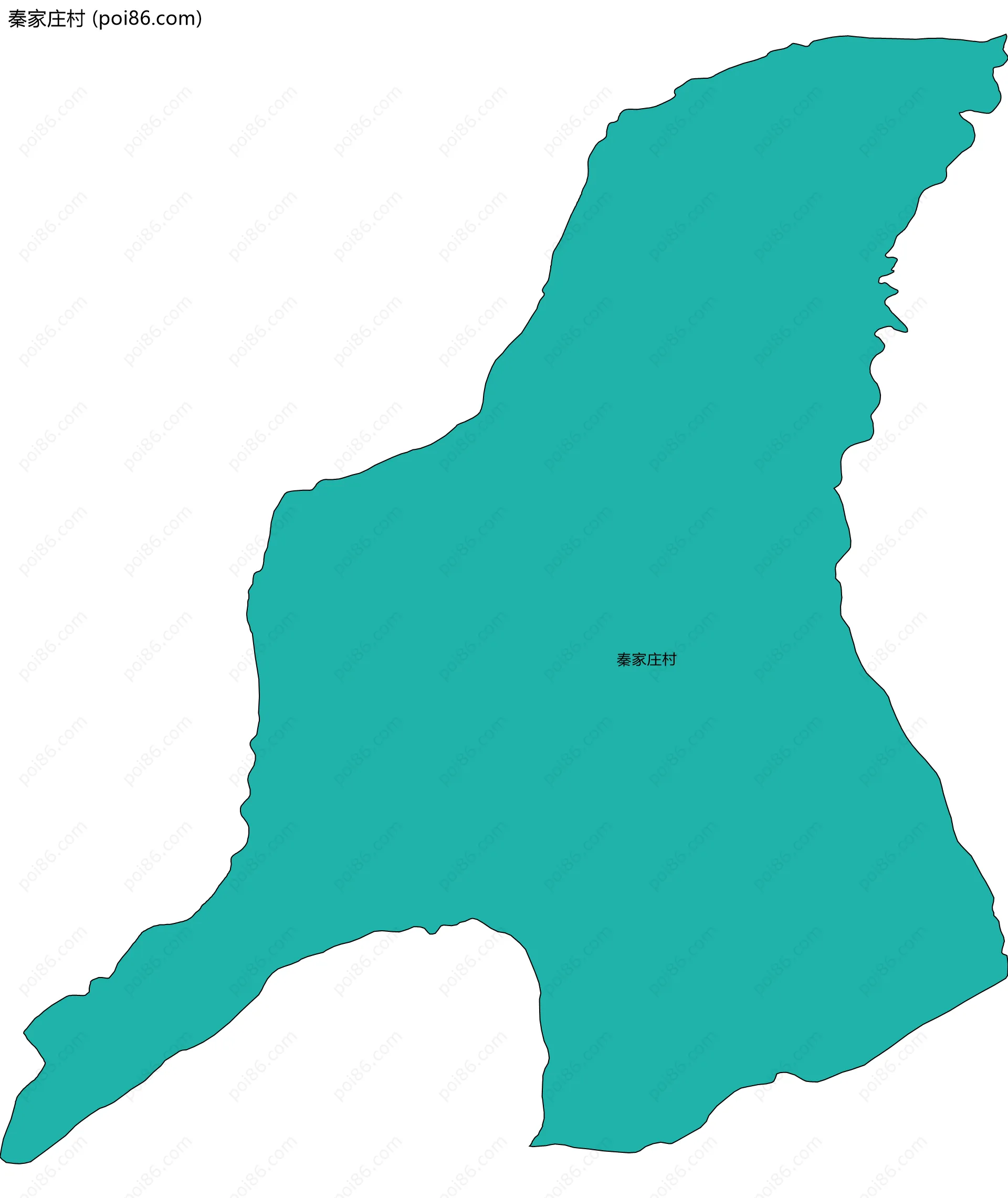 秦家庄村边界地图