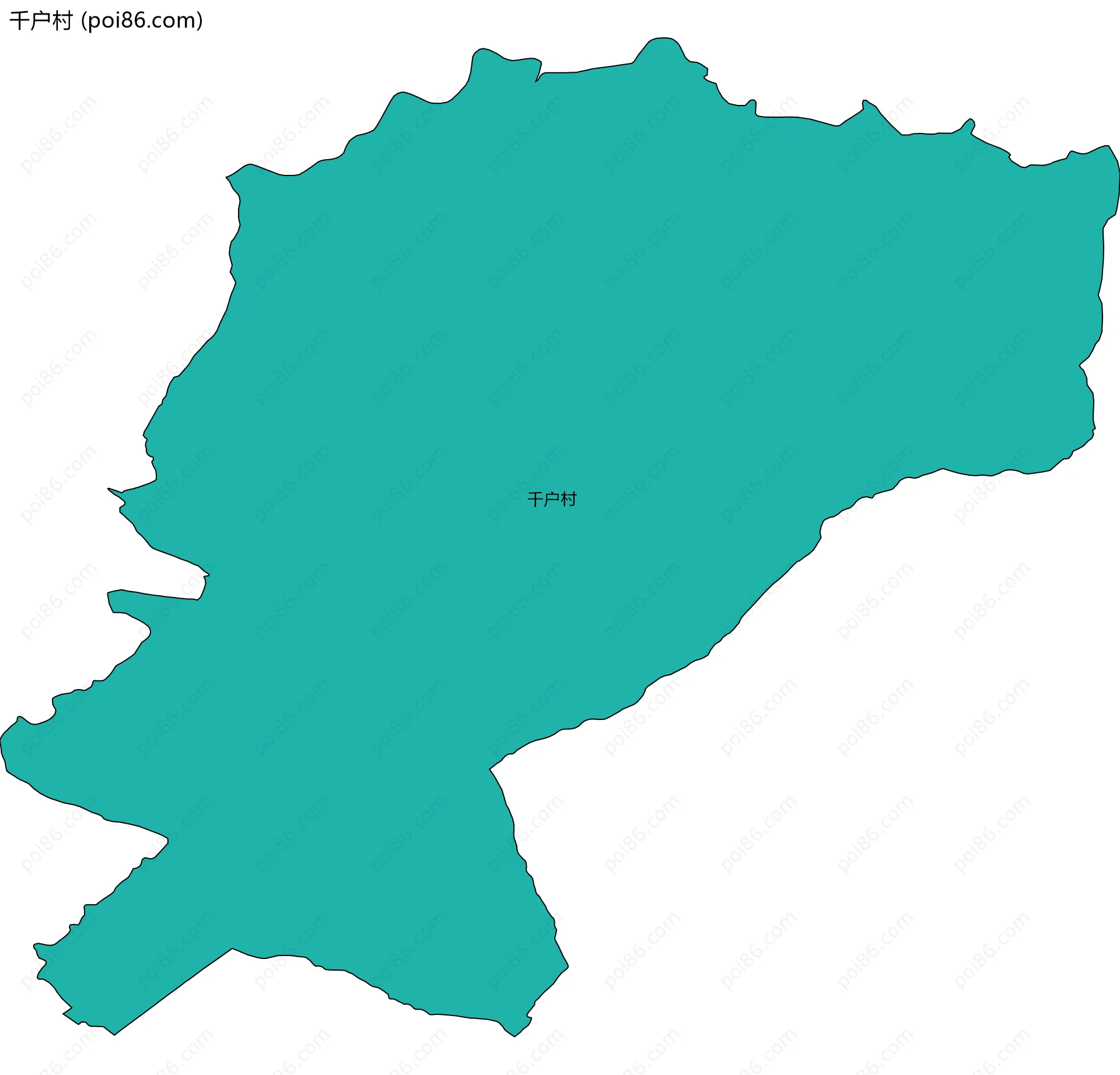 千户村边界地图
