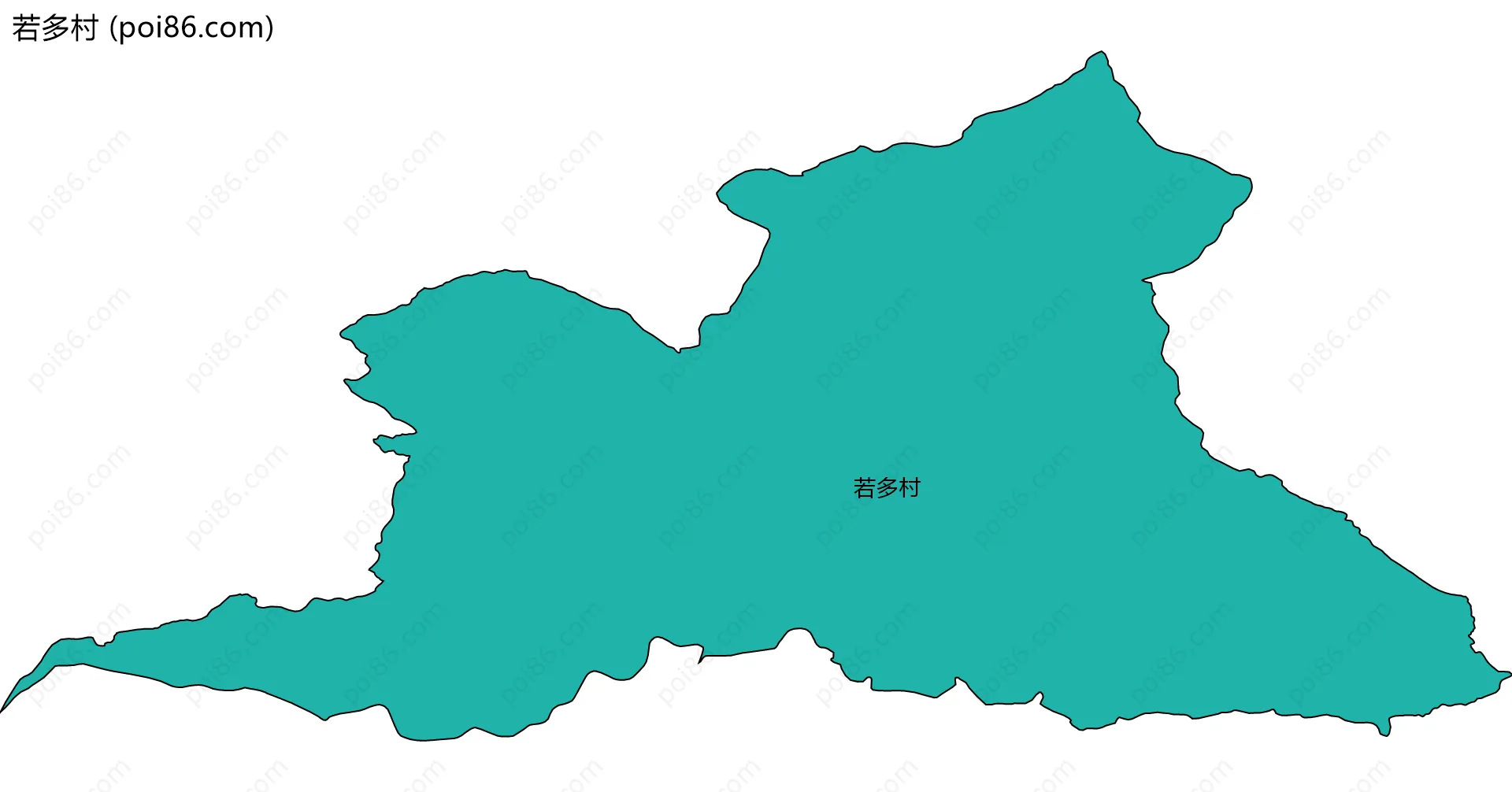 若多村边界地图