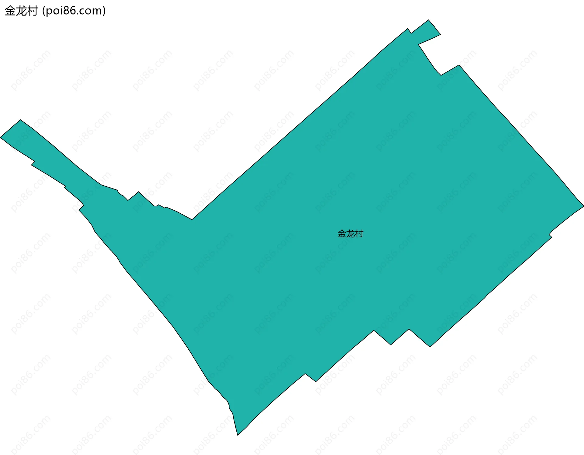 金龙村边界地图