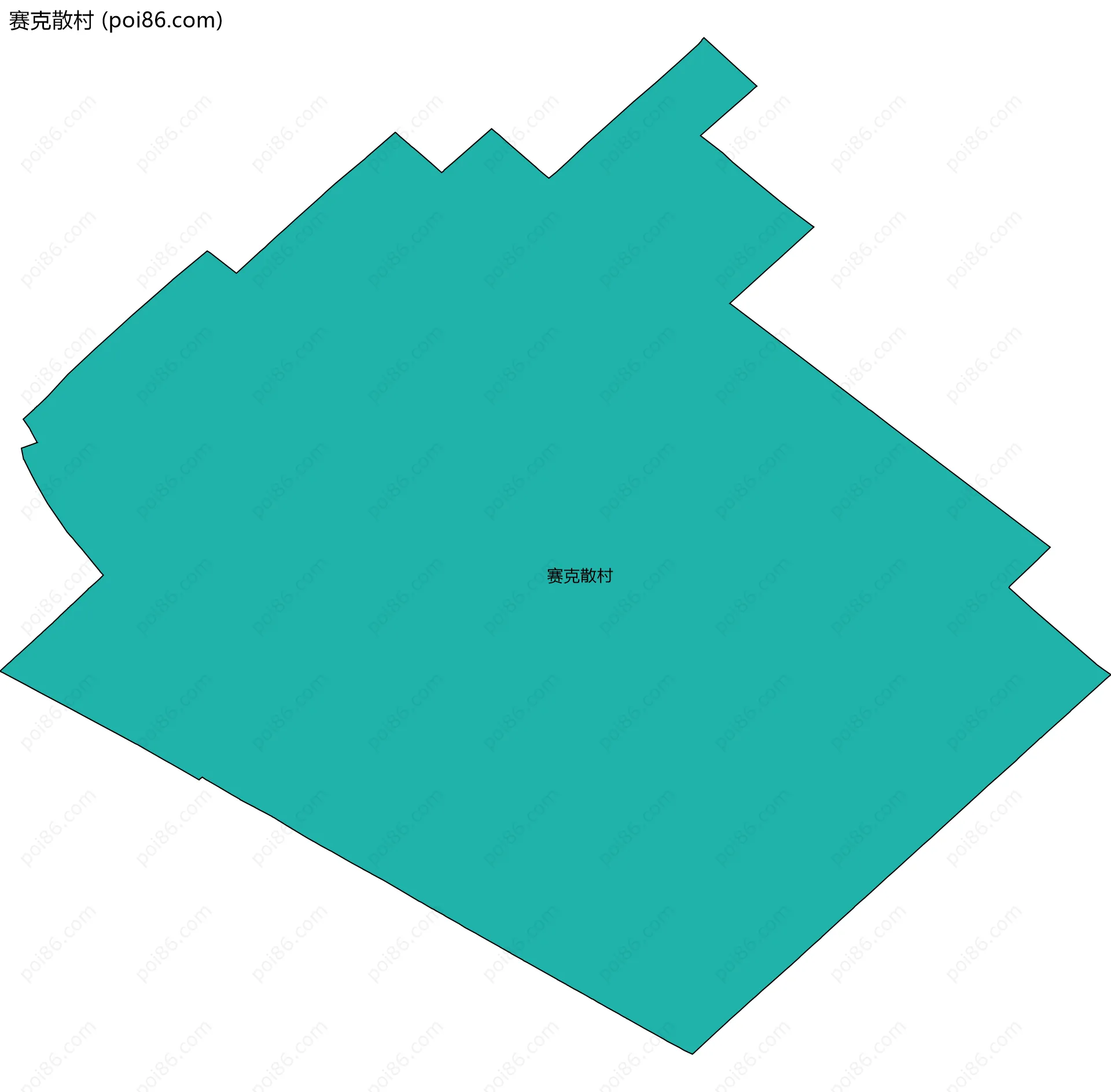 赛克散村边界地图
