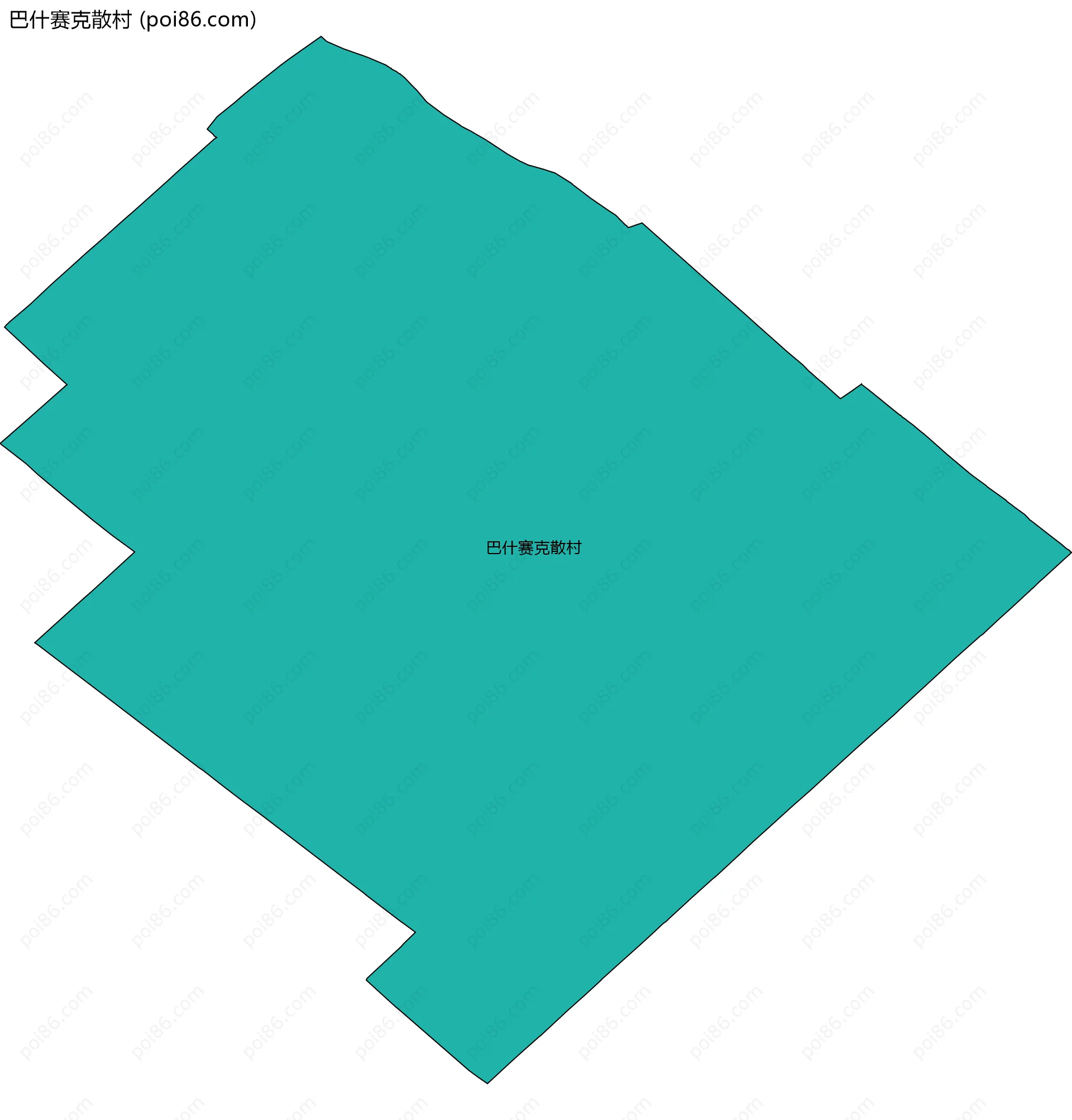 巴什赛克散村边界地图