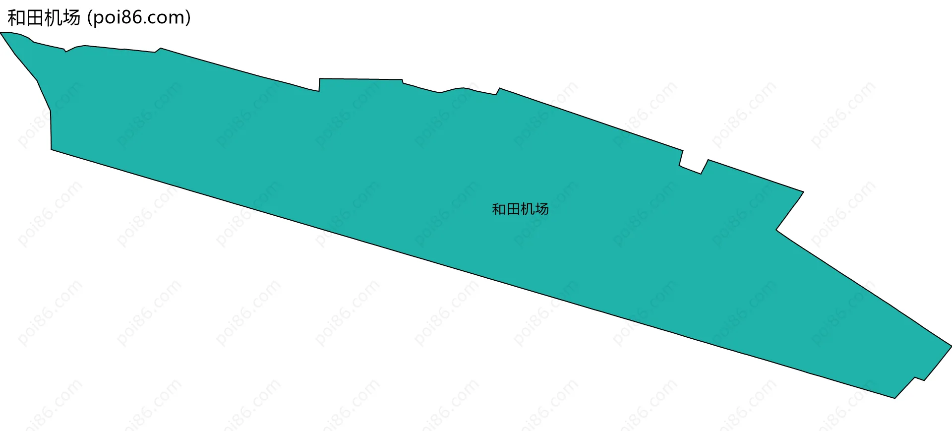 和田机场边界地图