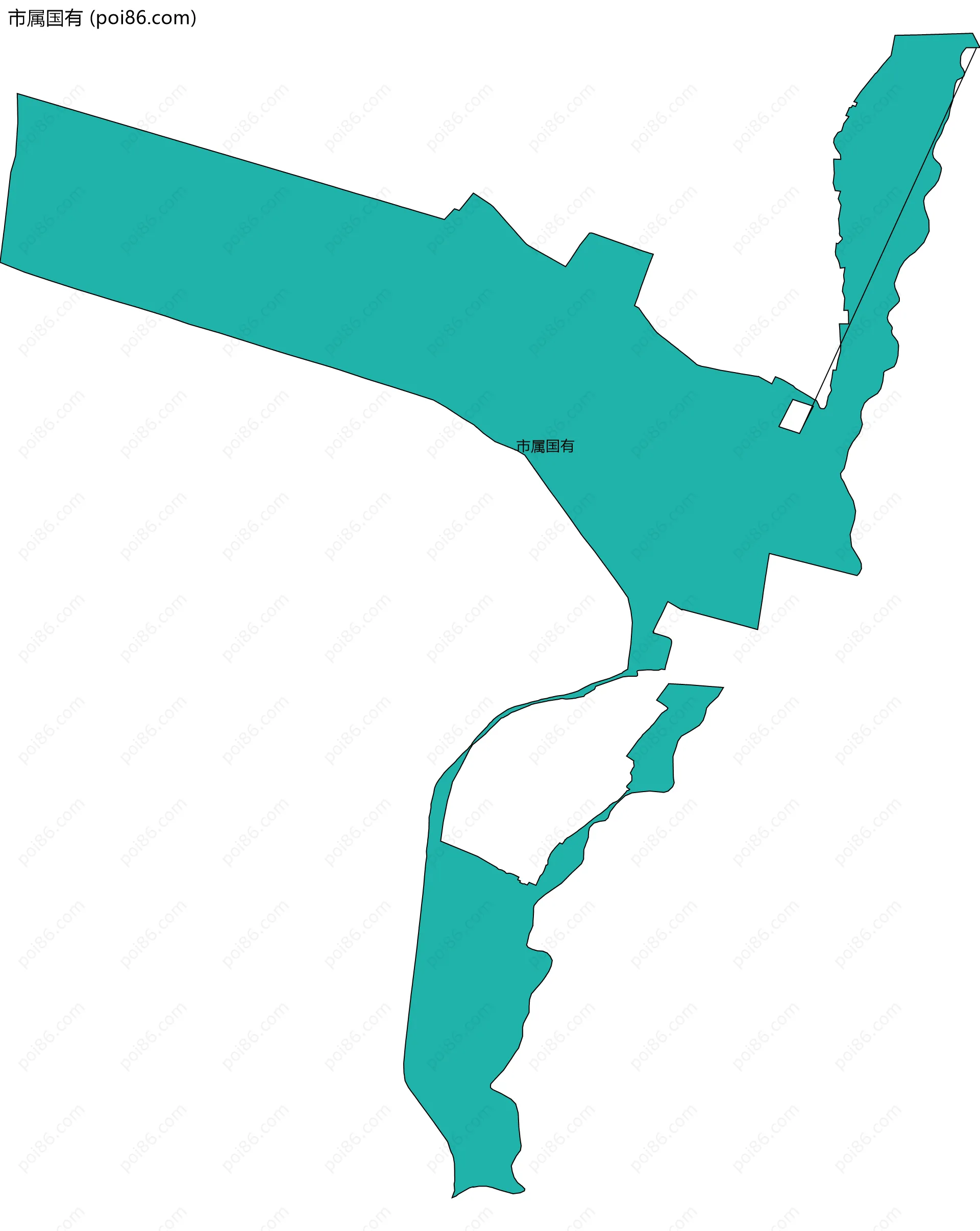 市属国有边界地图