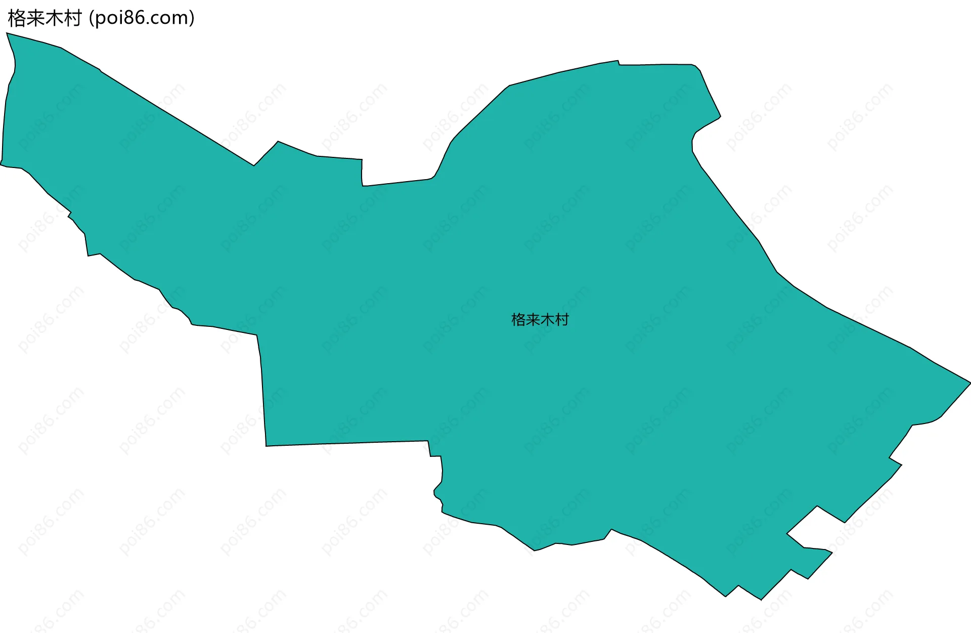 格来木村边界地图