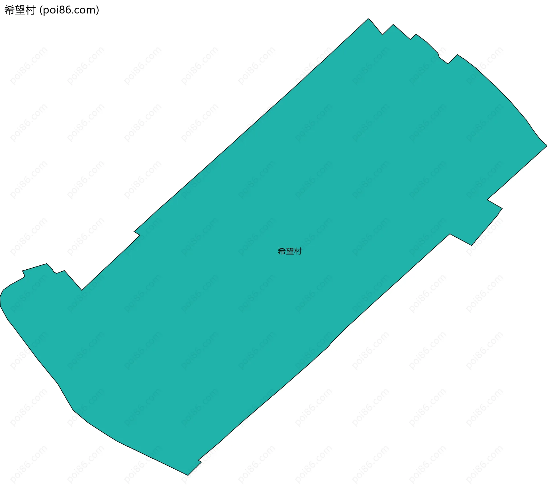 希望村边界地图