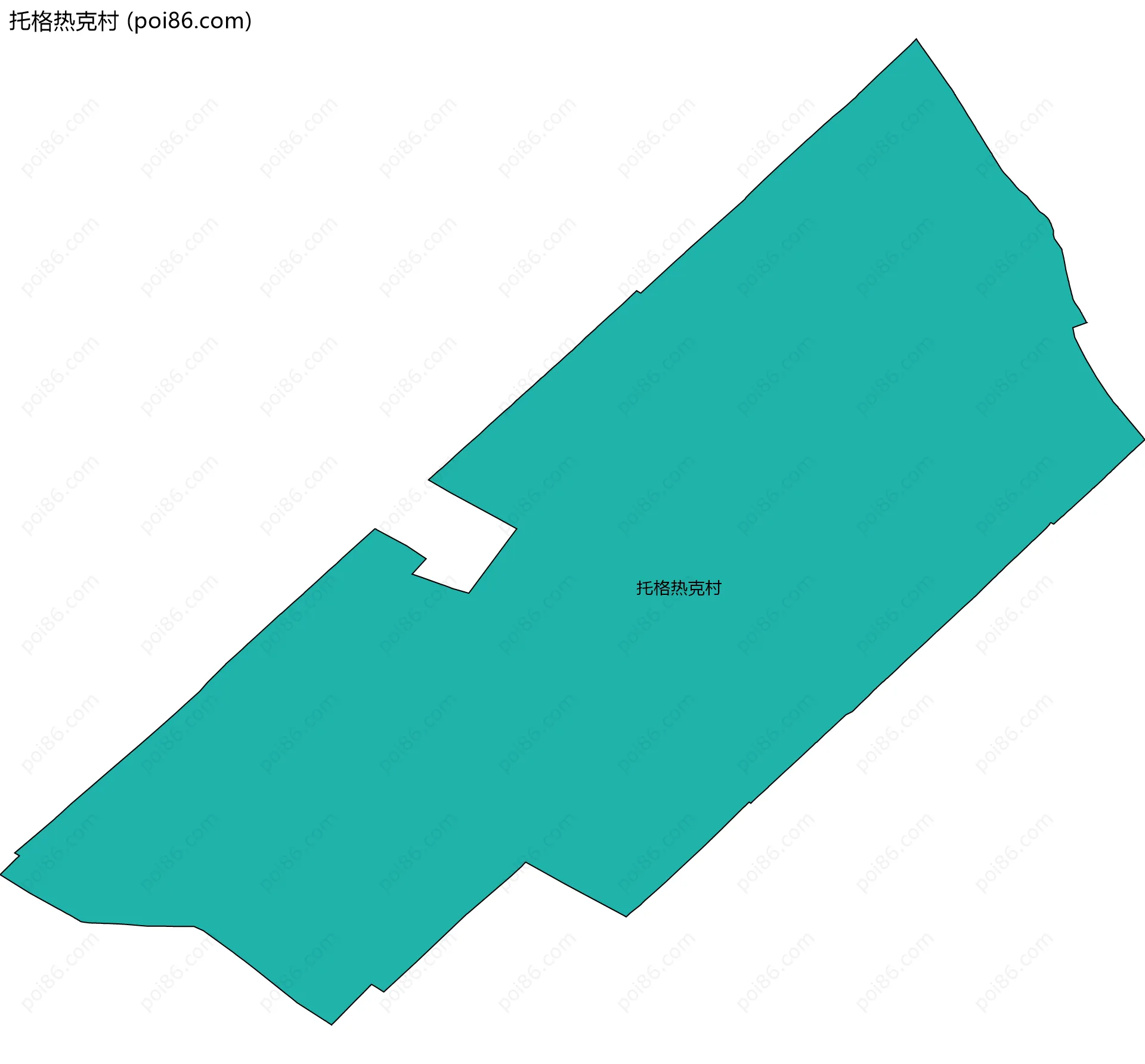 托格热克村边界地图