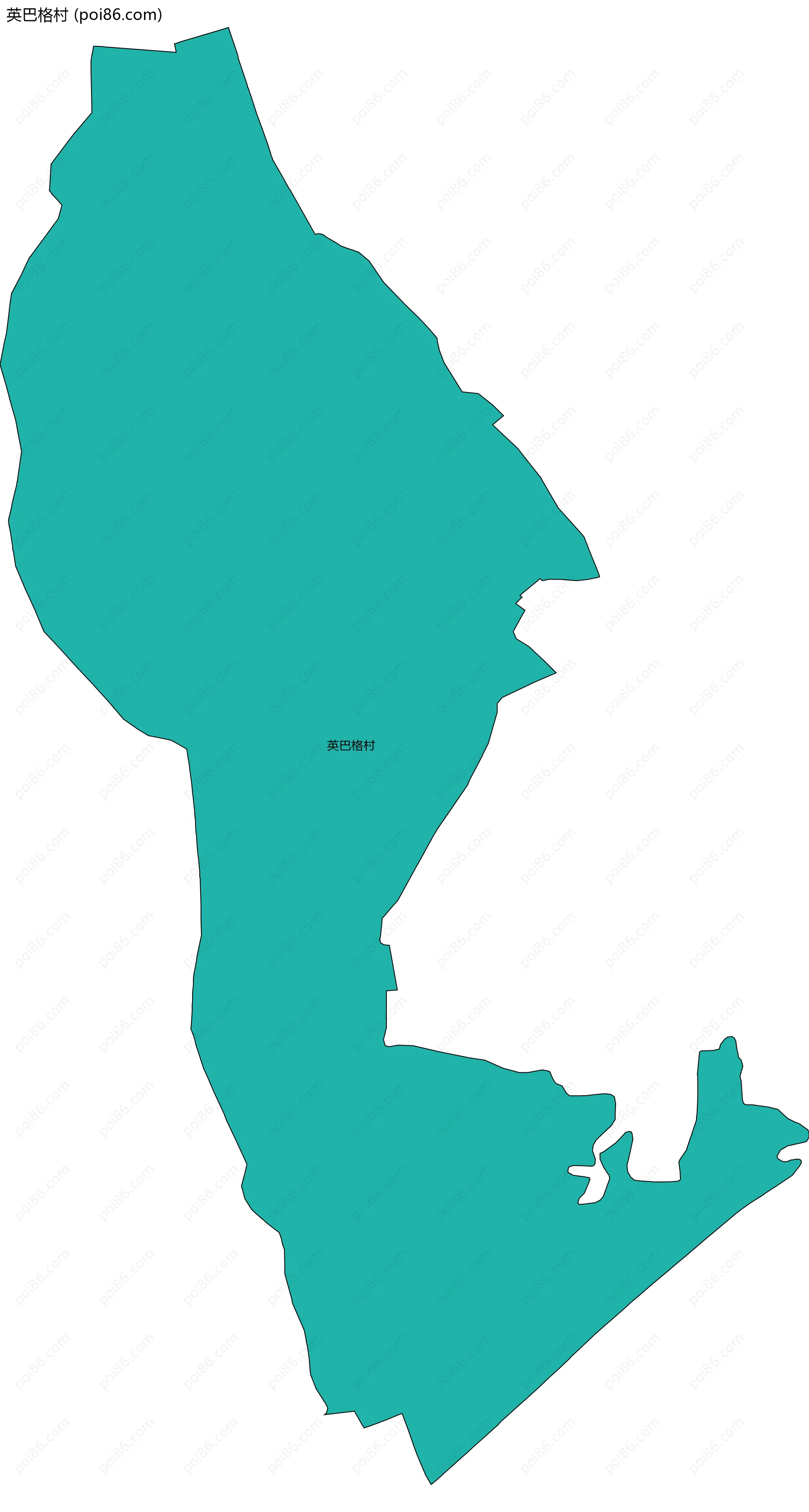英巴格村边界地图