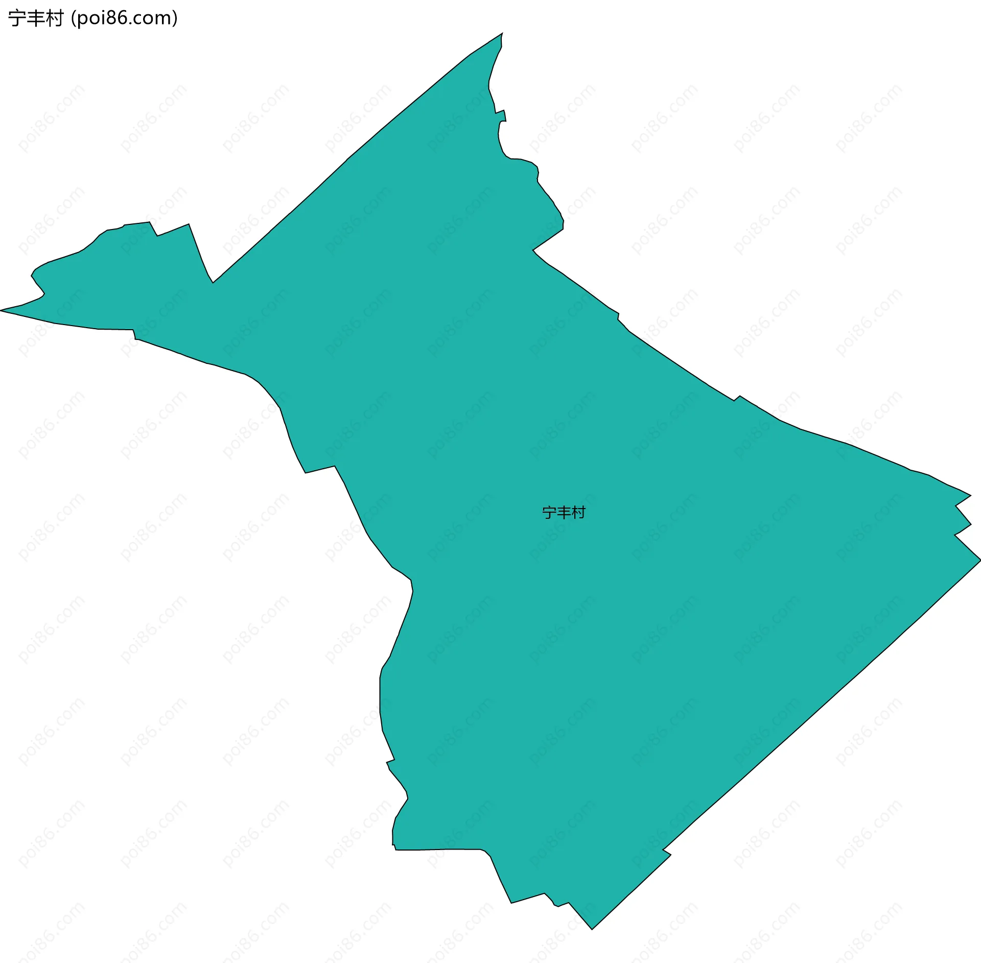 宁丰村边界地图