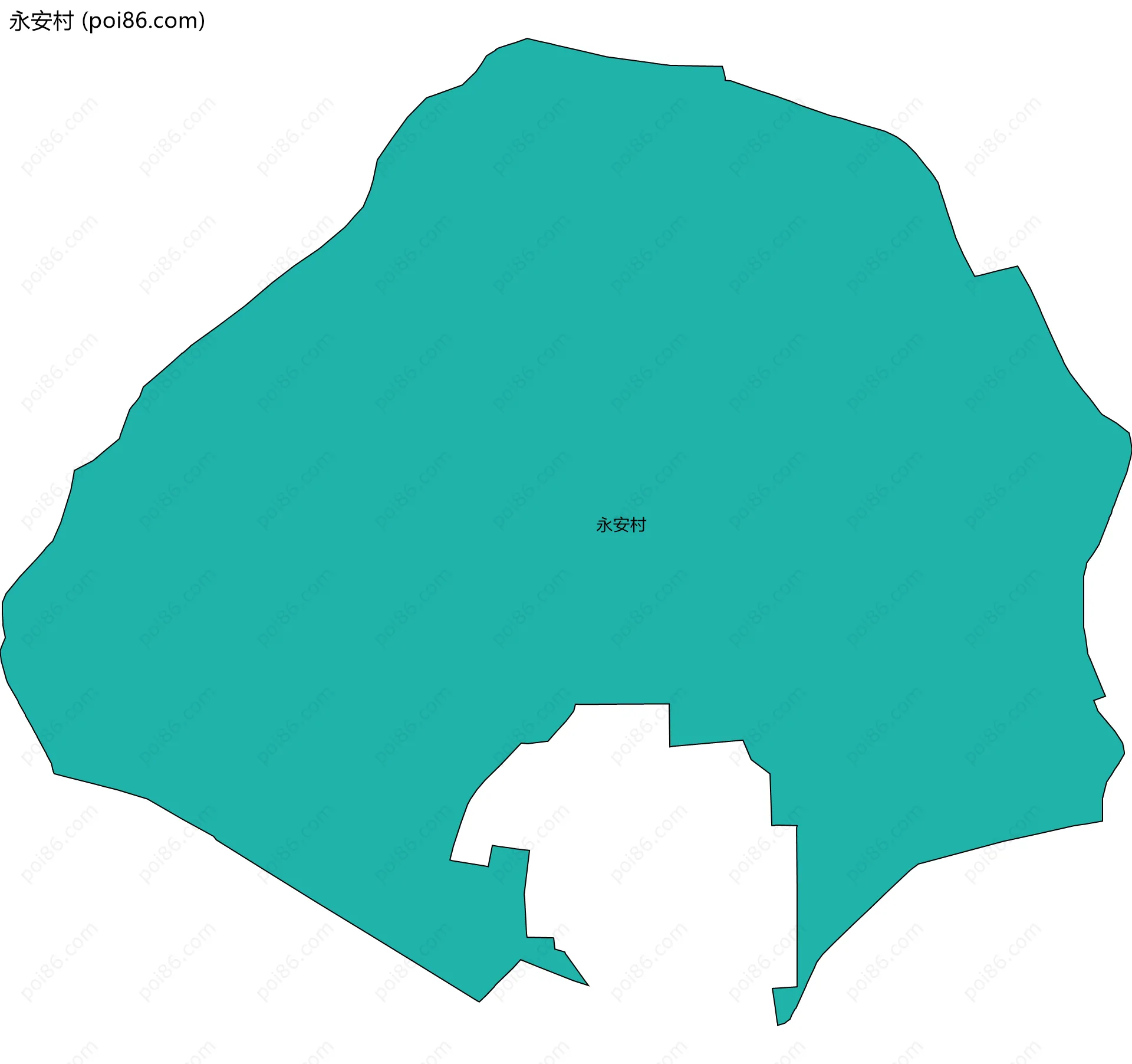 永安村边界地图