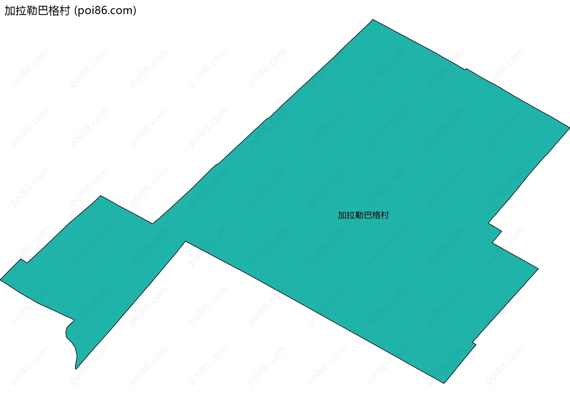 加拉勒巴格村边界地图
