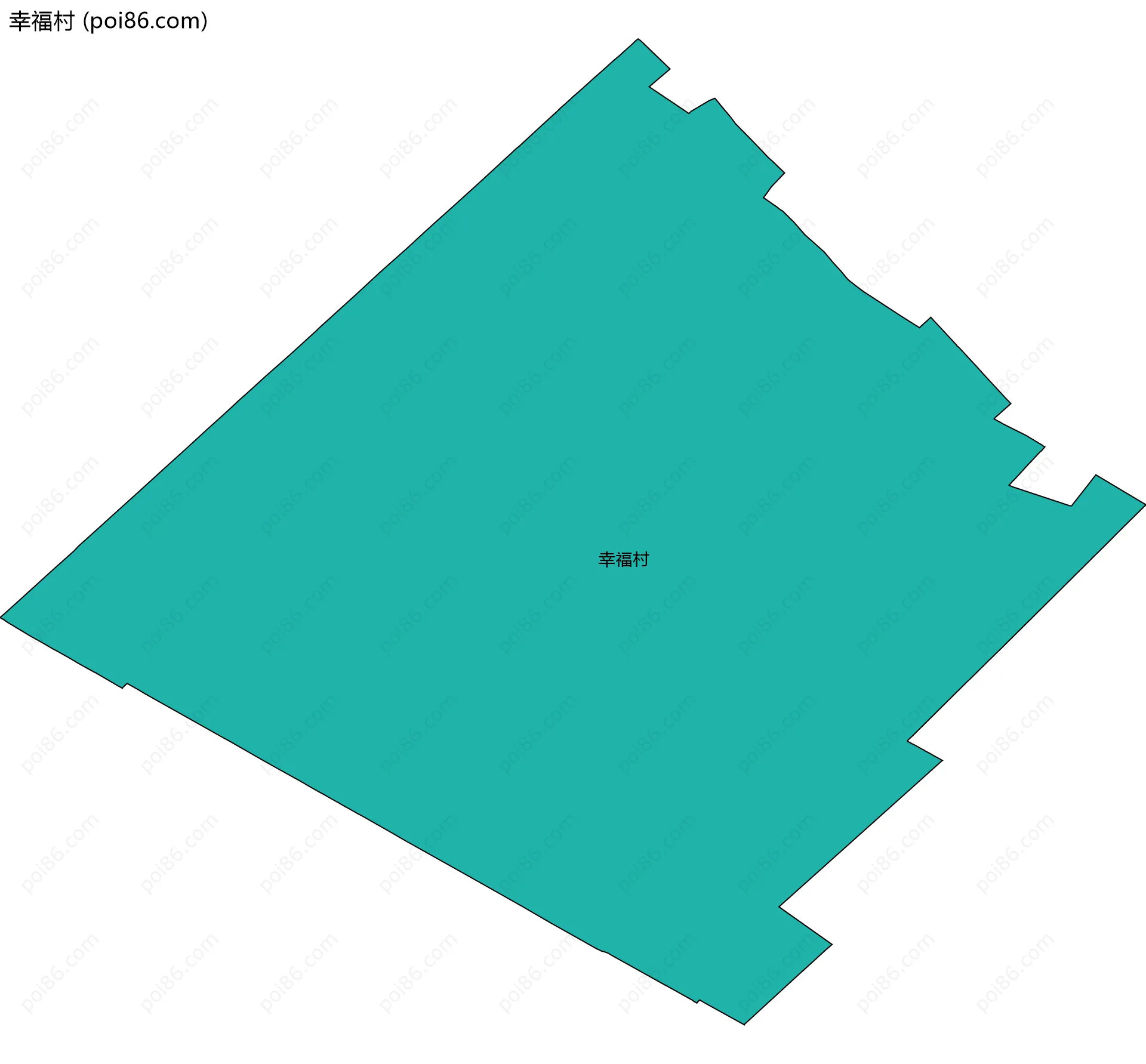 幸福村边界地图