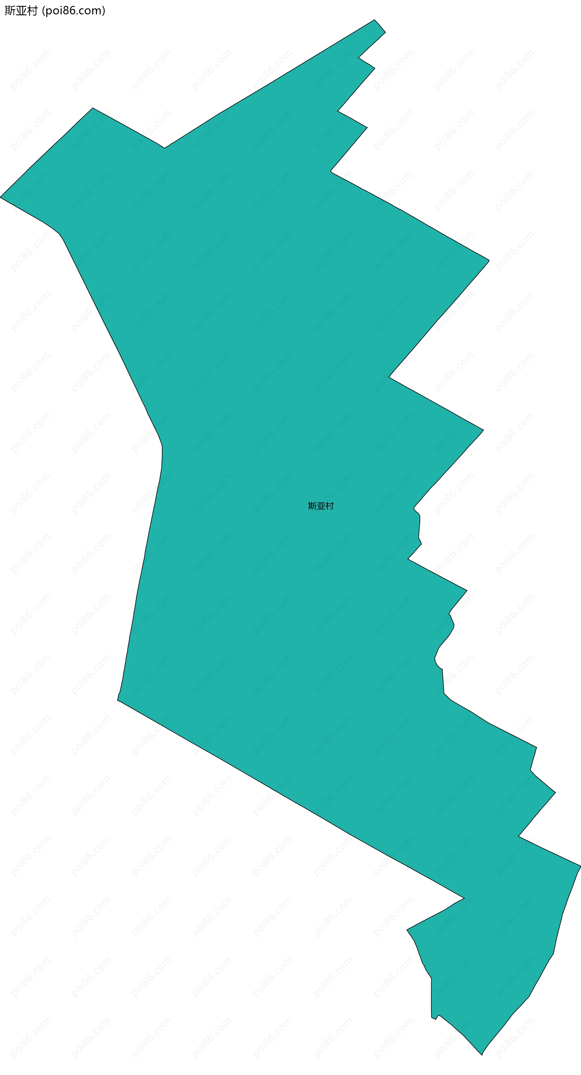 斯亚村边界地图