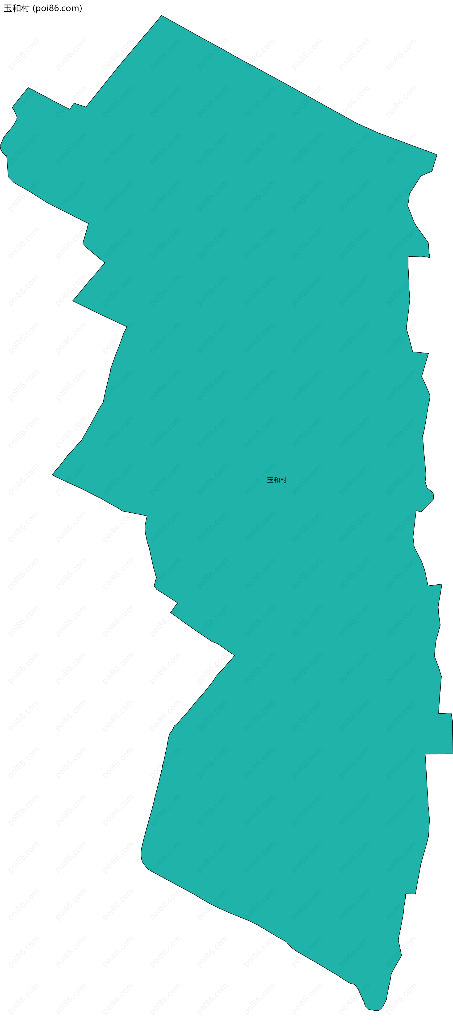 玉和村边界地图