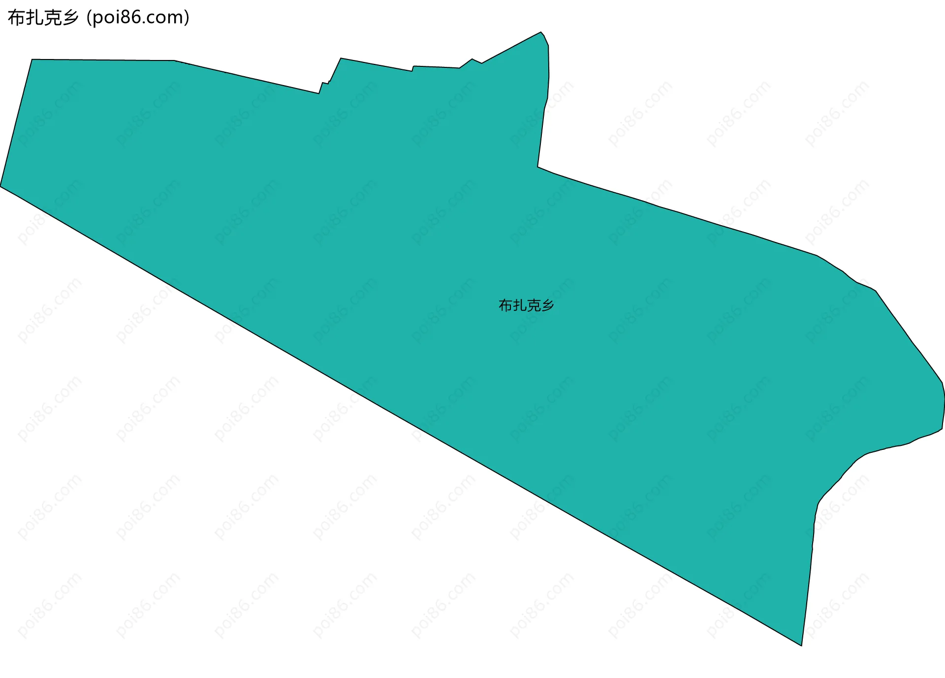 布扎克乡边界地图