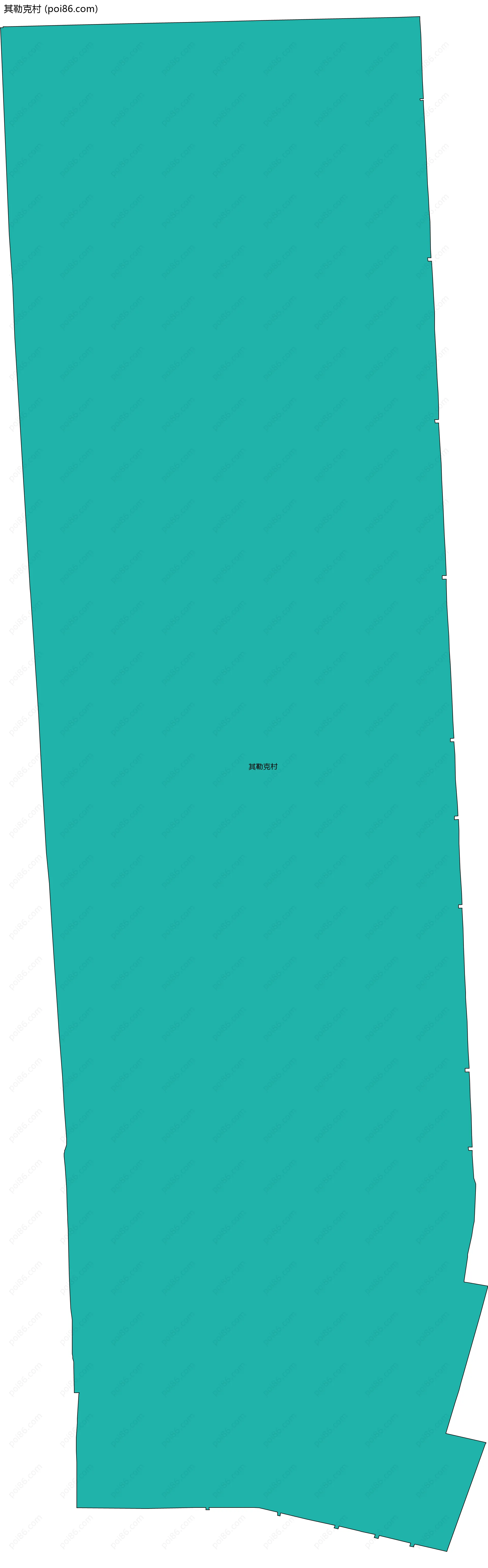 其勒克村边界地图