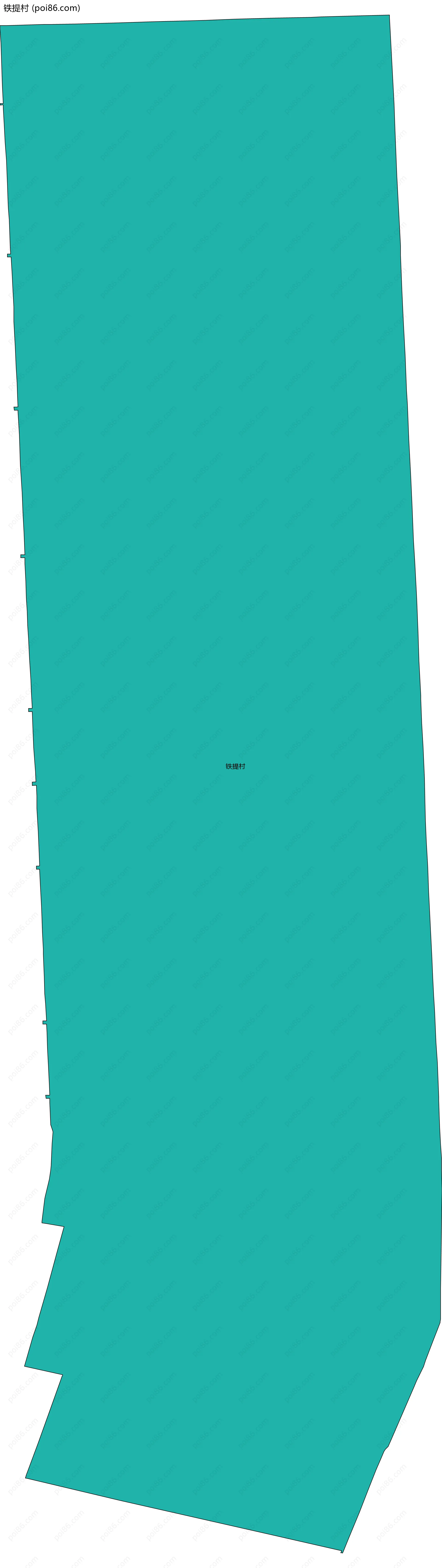 铁提村边界地图