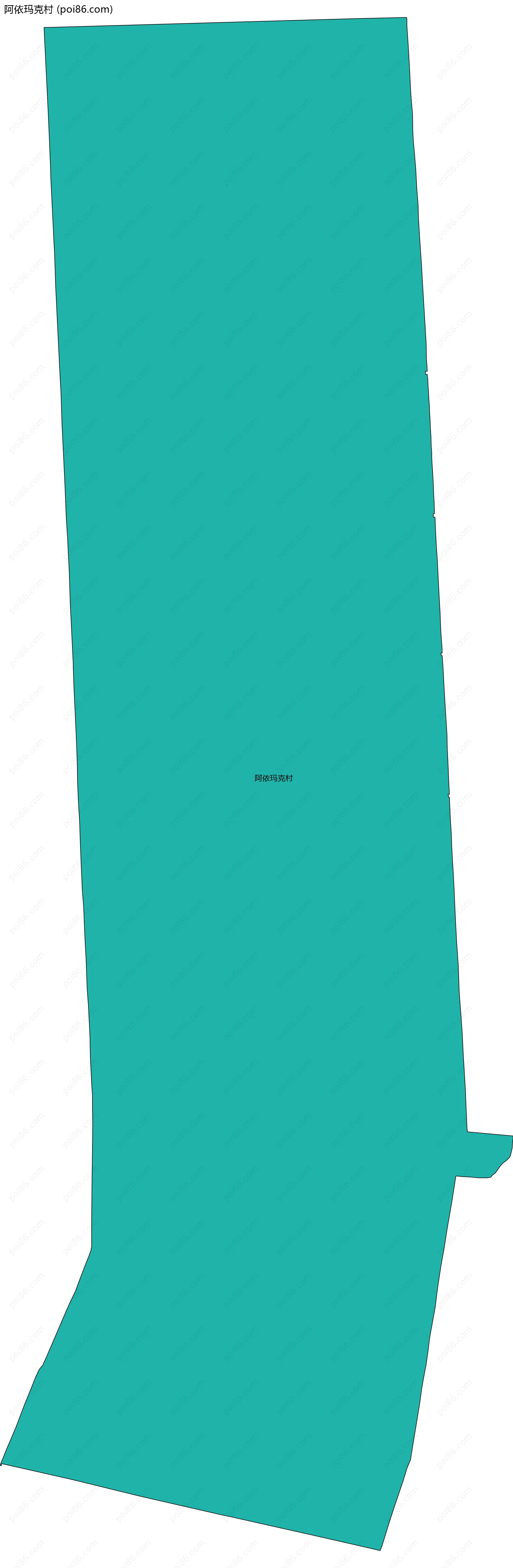 阿依玛克村边界地图