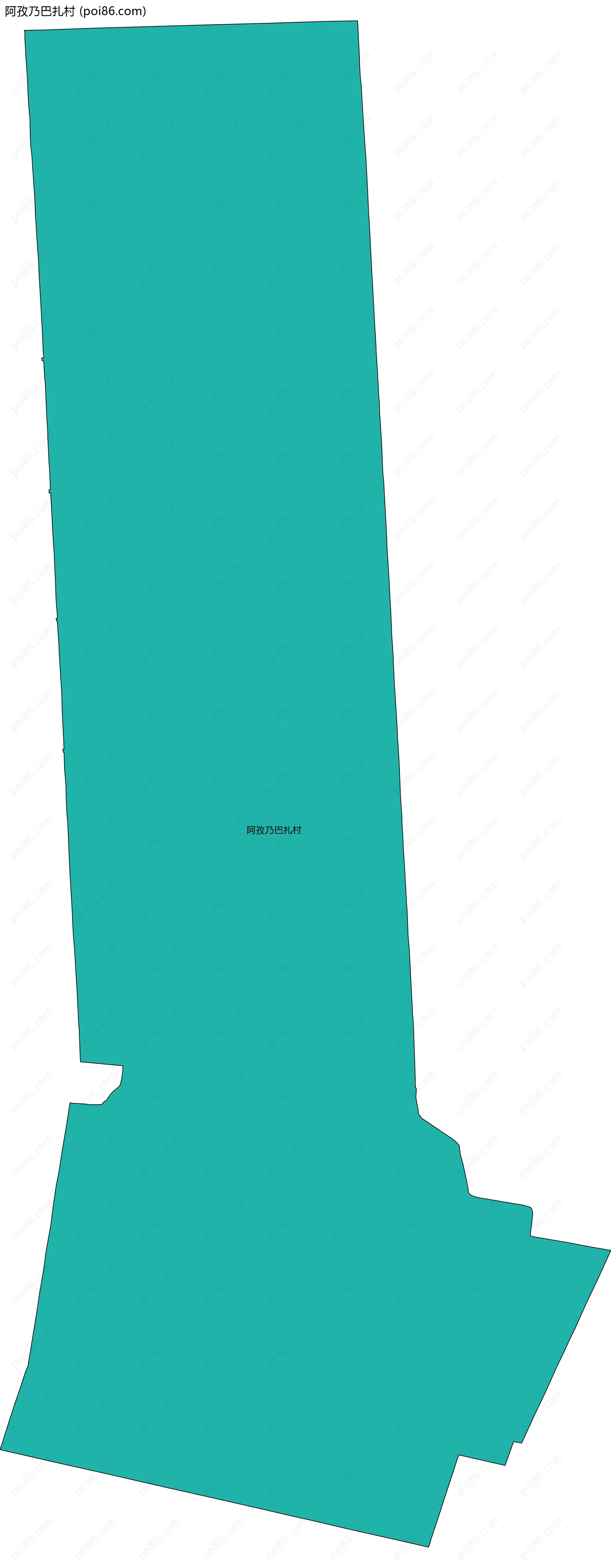 阿孜乃巴扎村边界地图