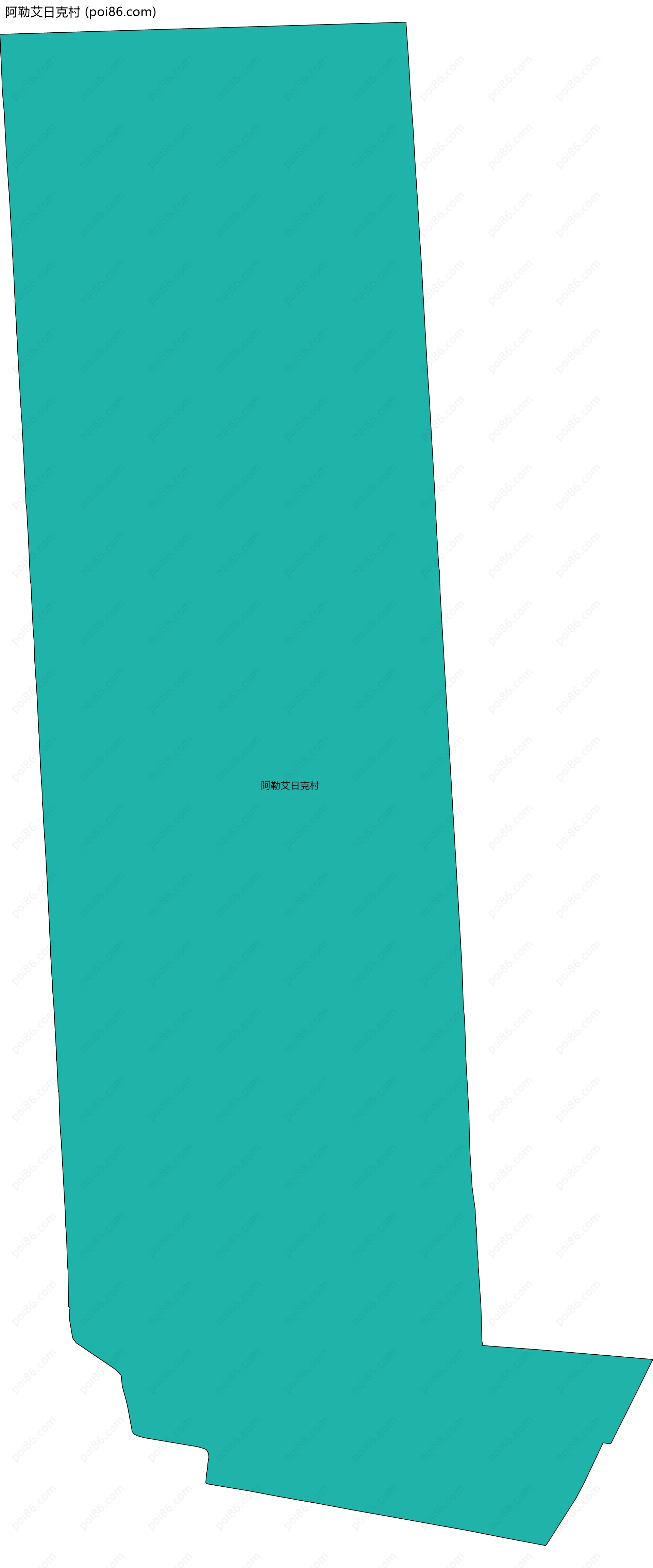 阿勒艾日克村边界地图