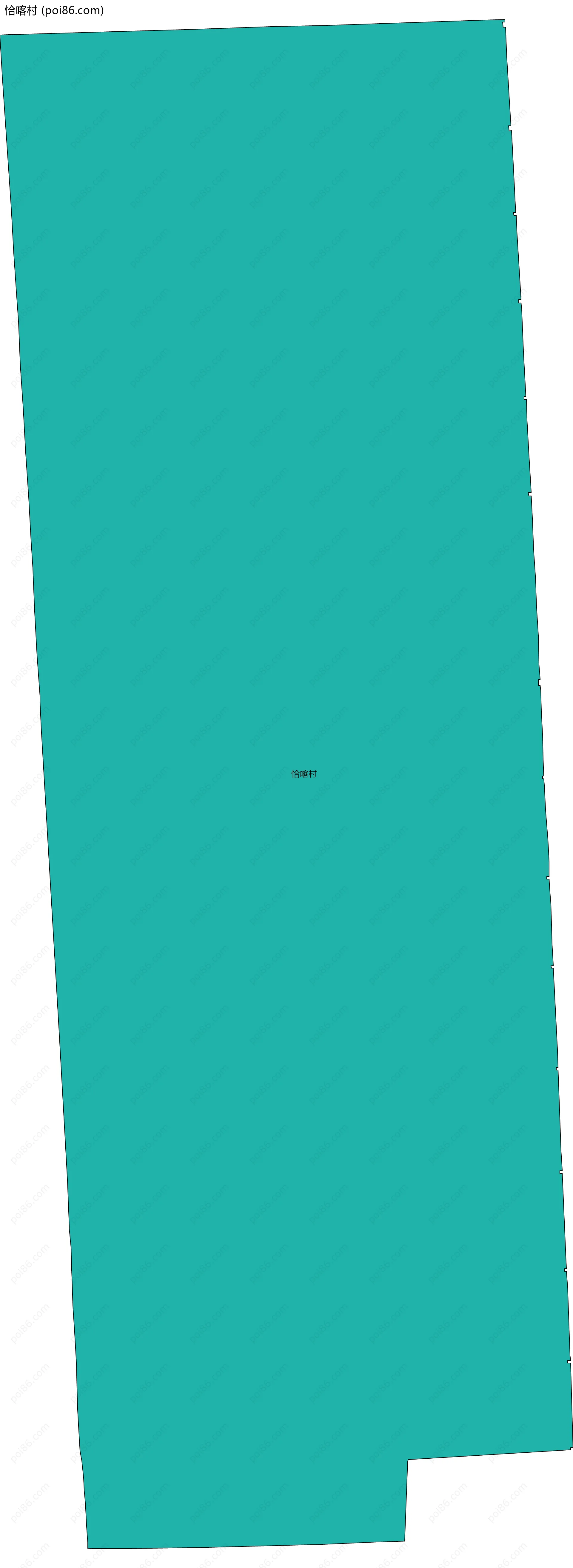 恰喀村边界地图