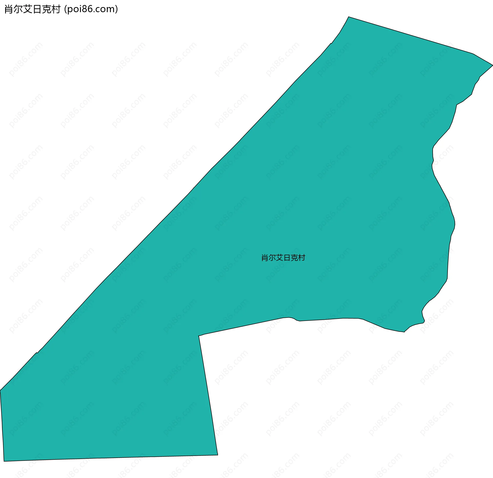 肖尔艾日克村边界地图