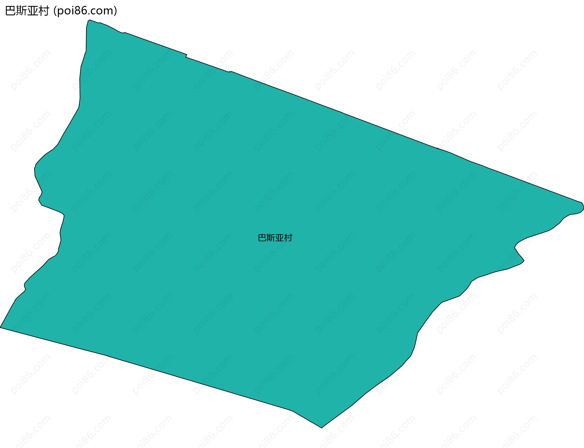 巴斯亚村边界地图