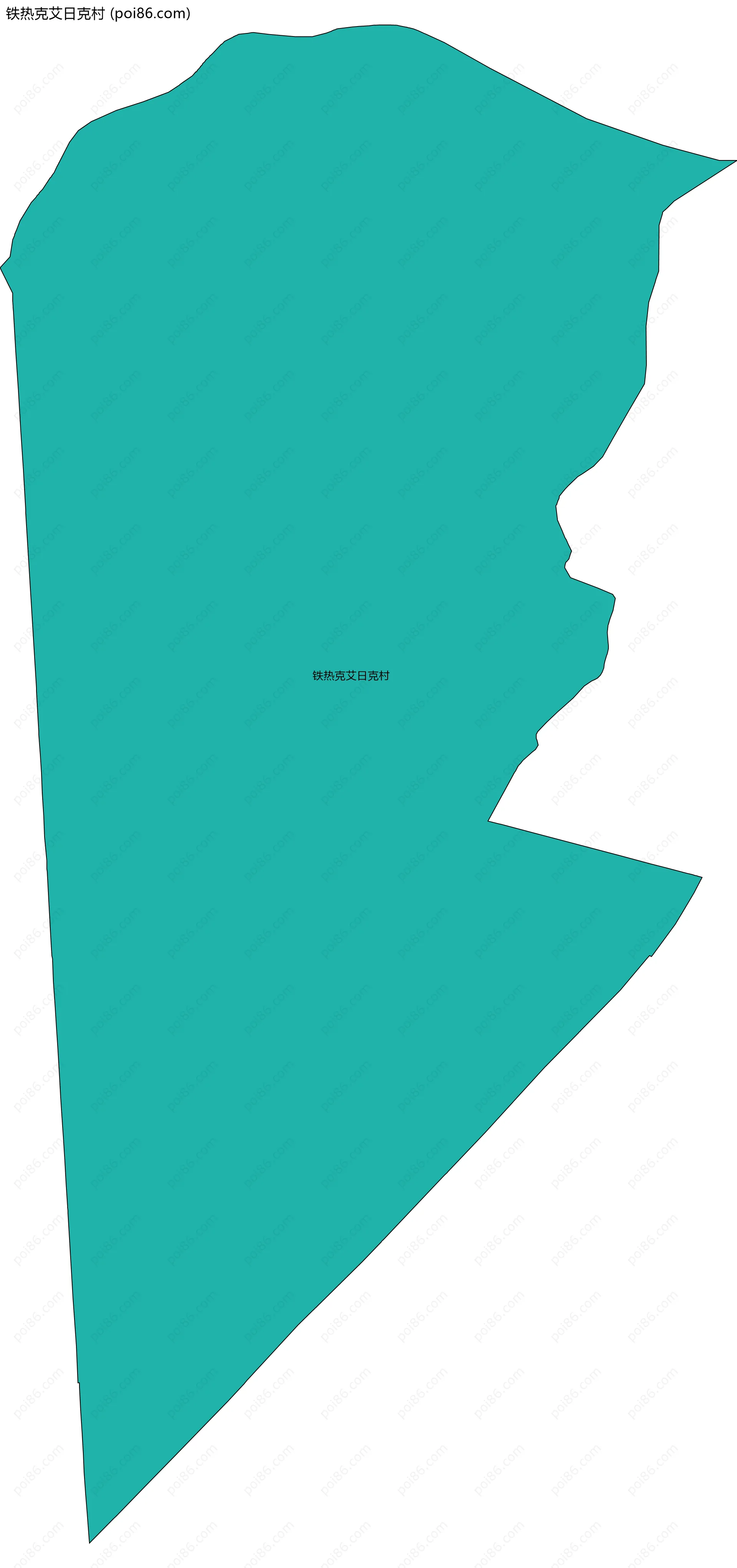 铁热克艾日克村边界地图