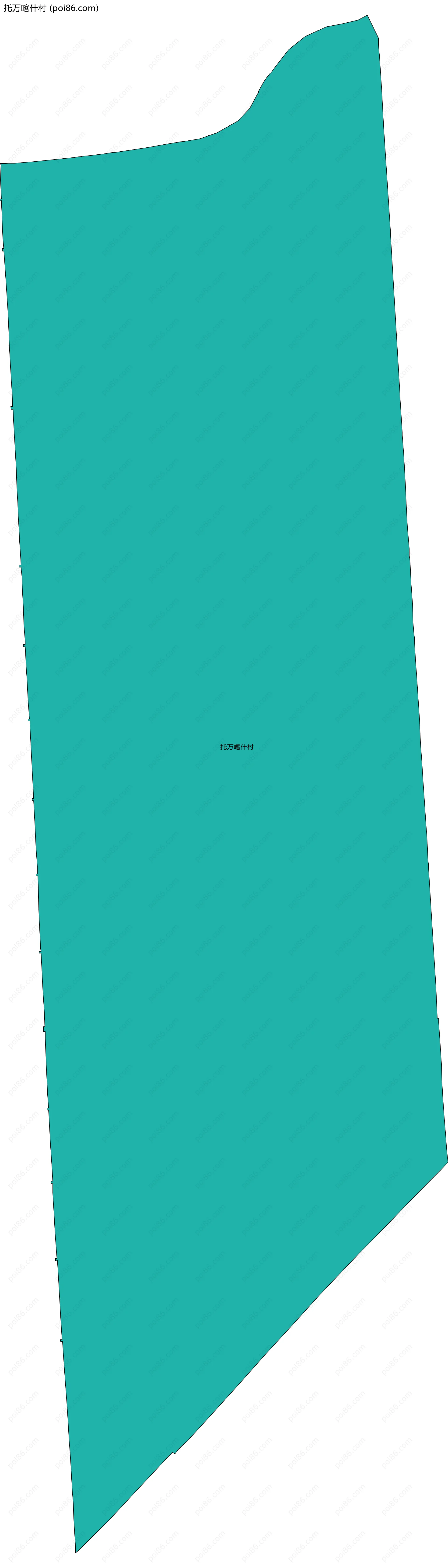 托万喀什村边界地图