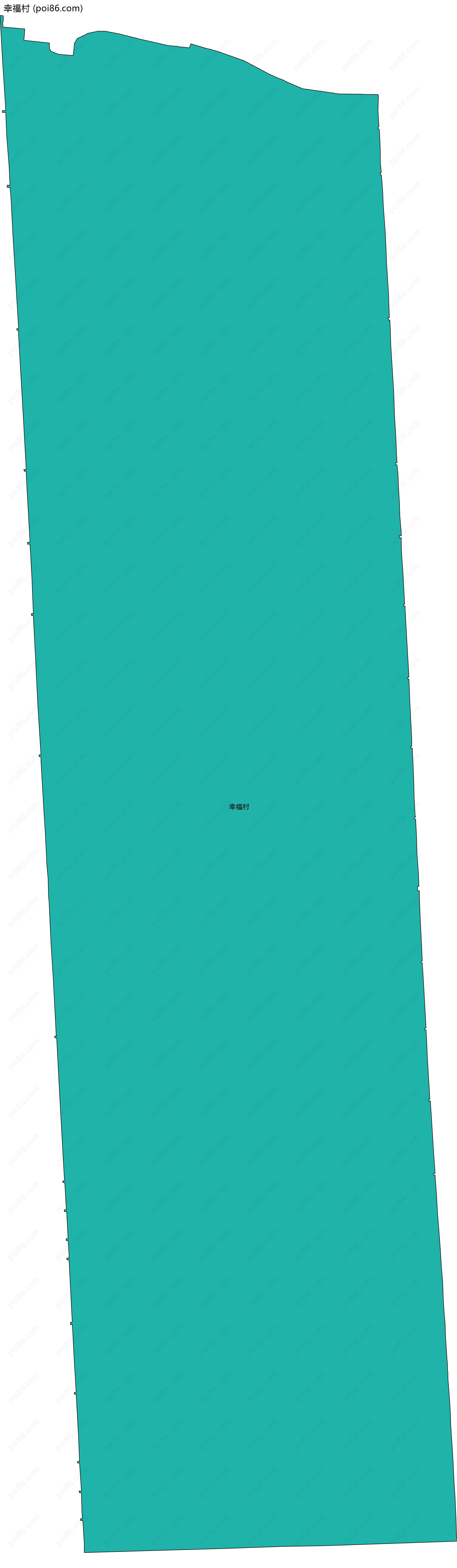 幸福村边界地图