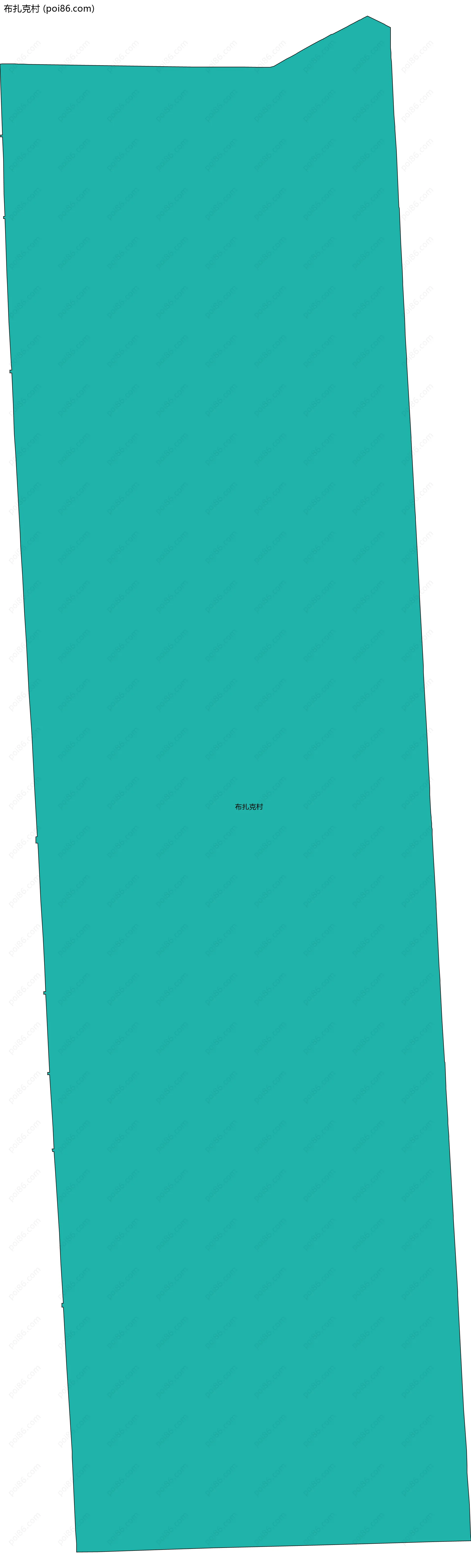 布扎克村边界地图