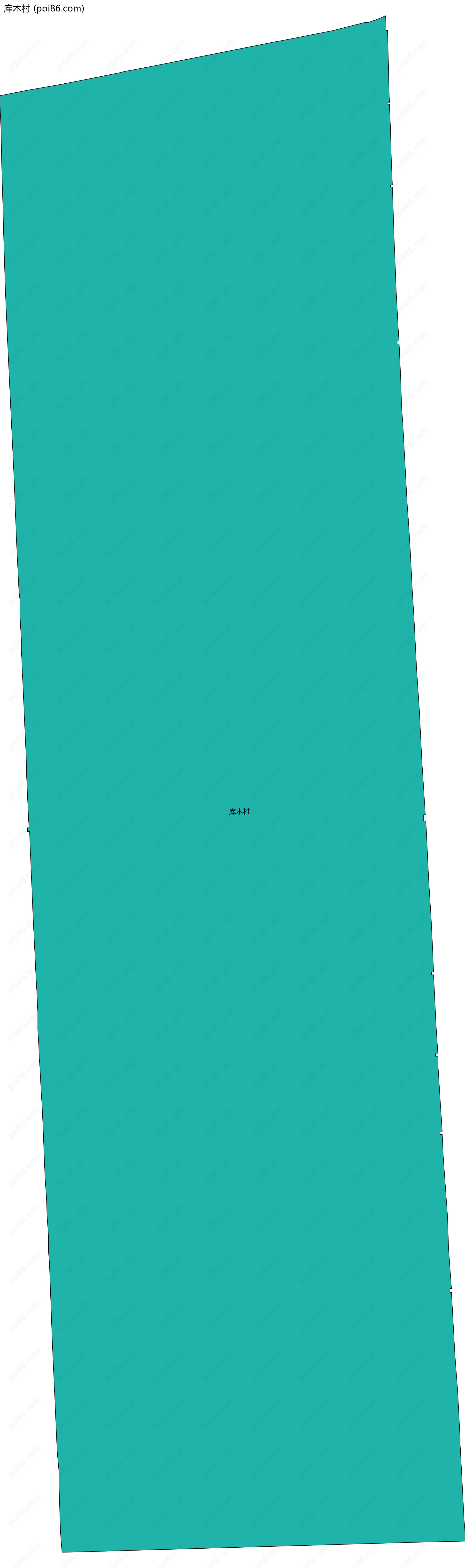 库木村边界地图