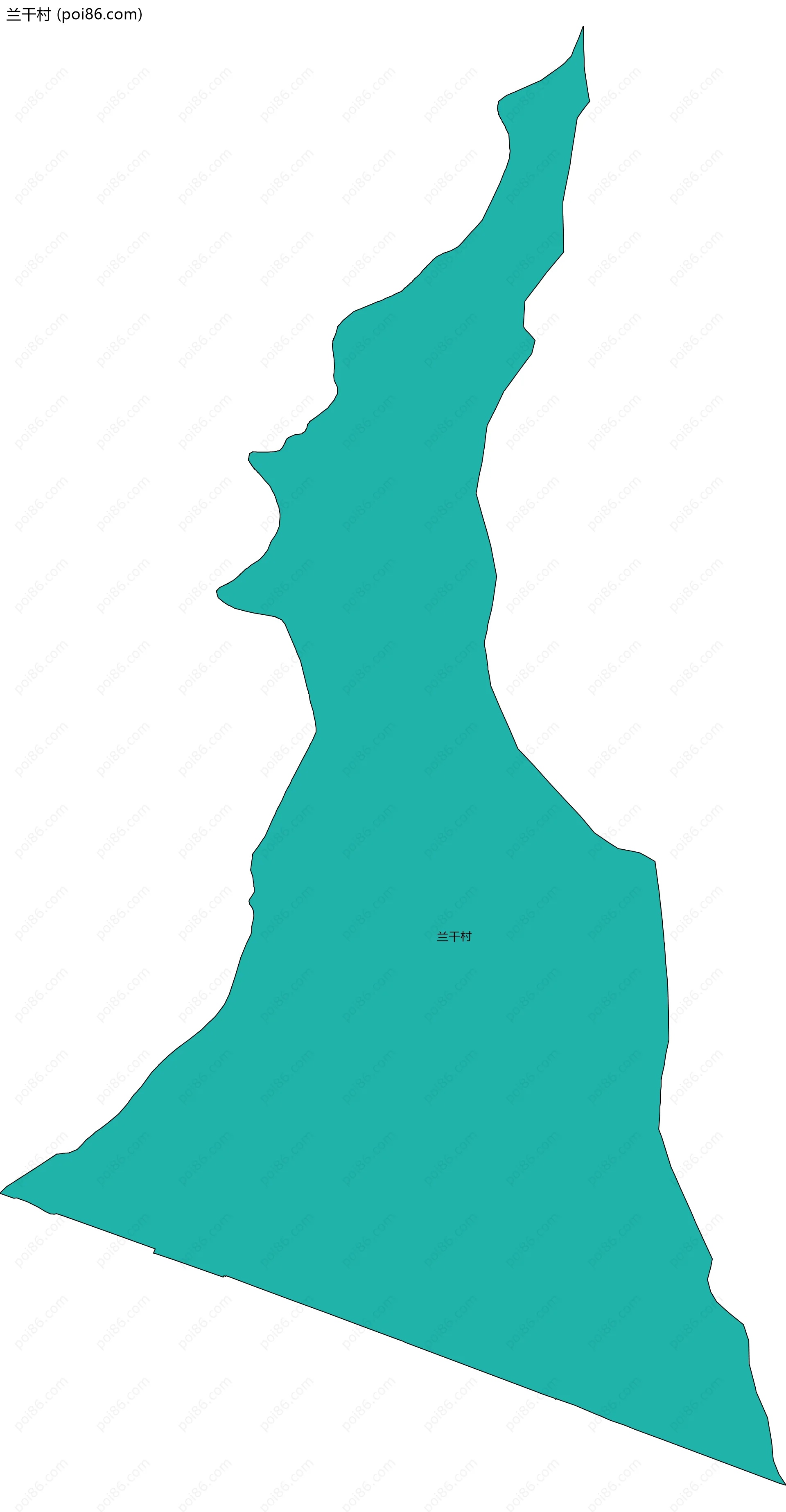 兰干村边界地图