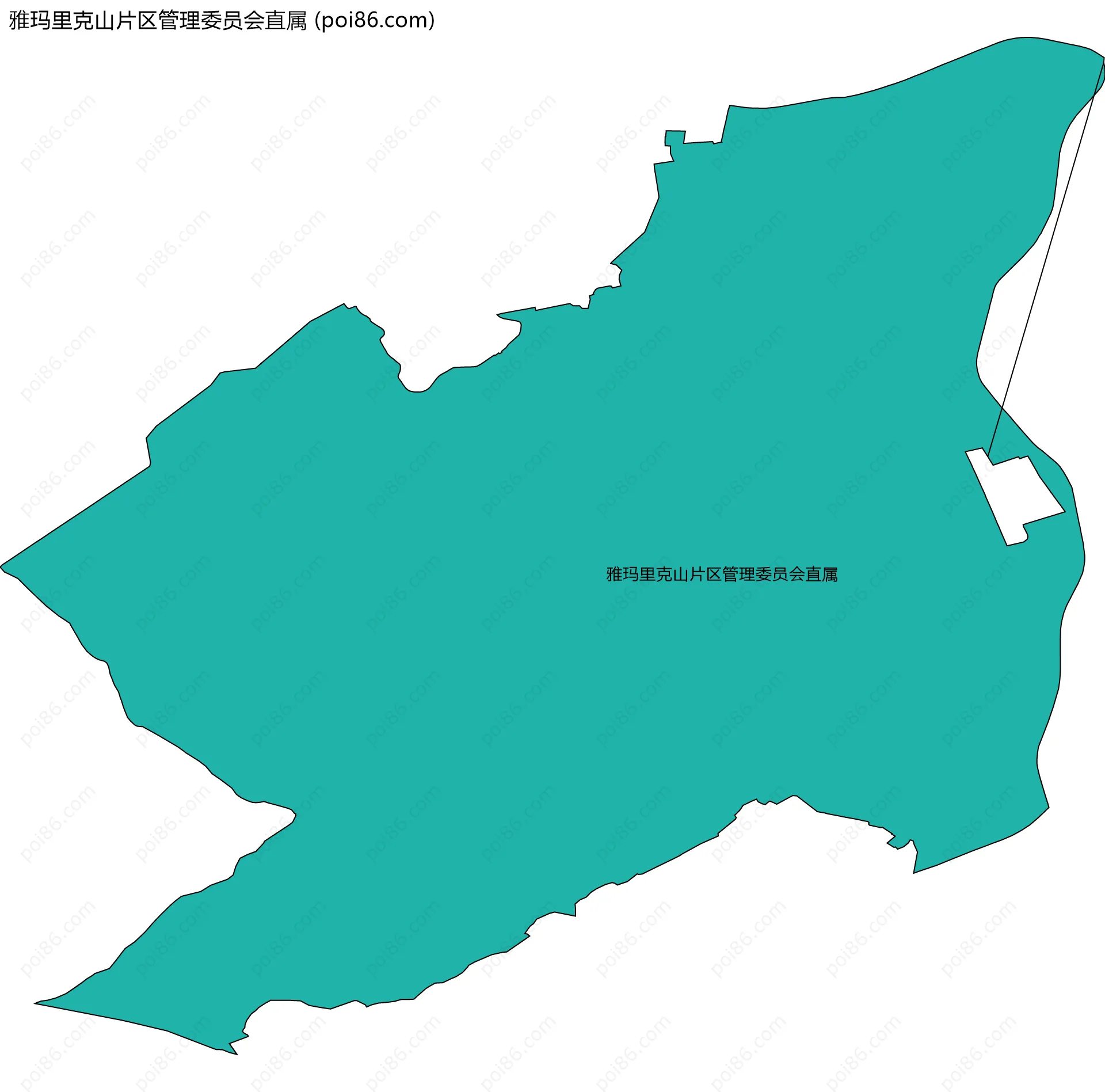 雅玛里克山片区管理委员会直属边界地图
