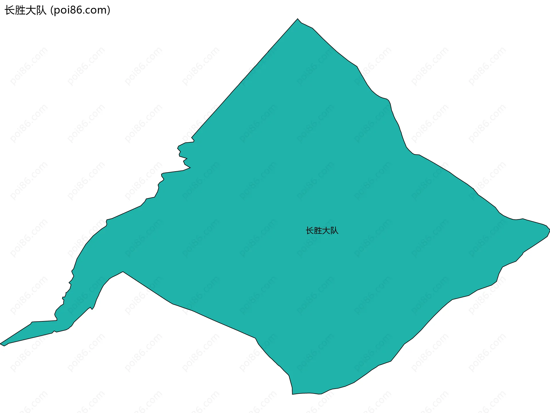 长胜大队边界地图