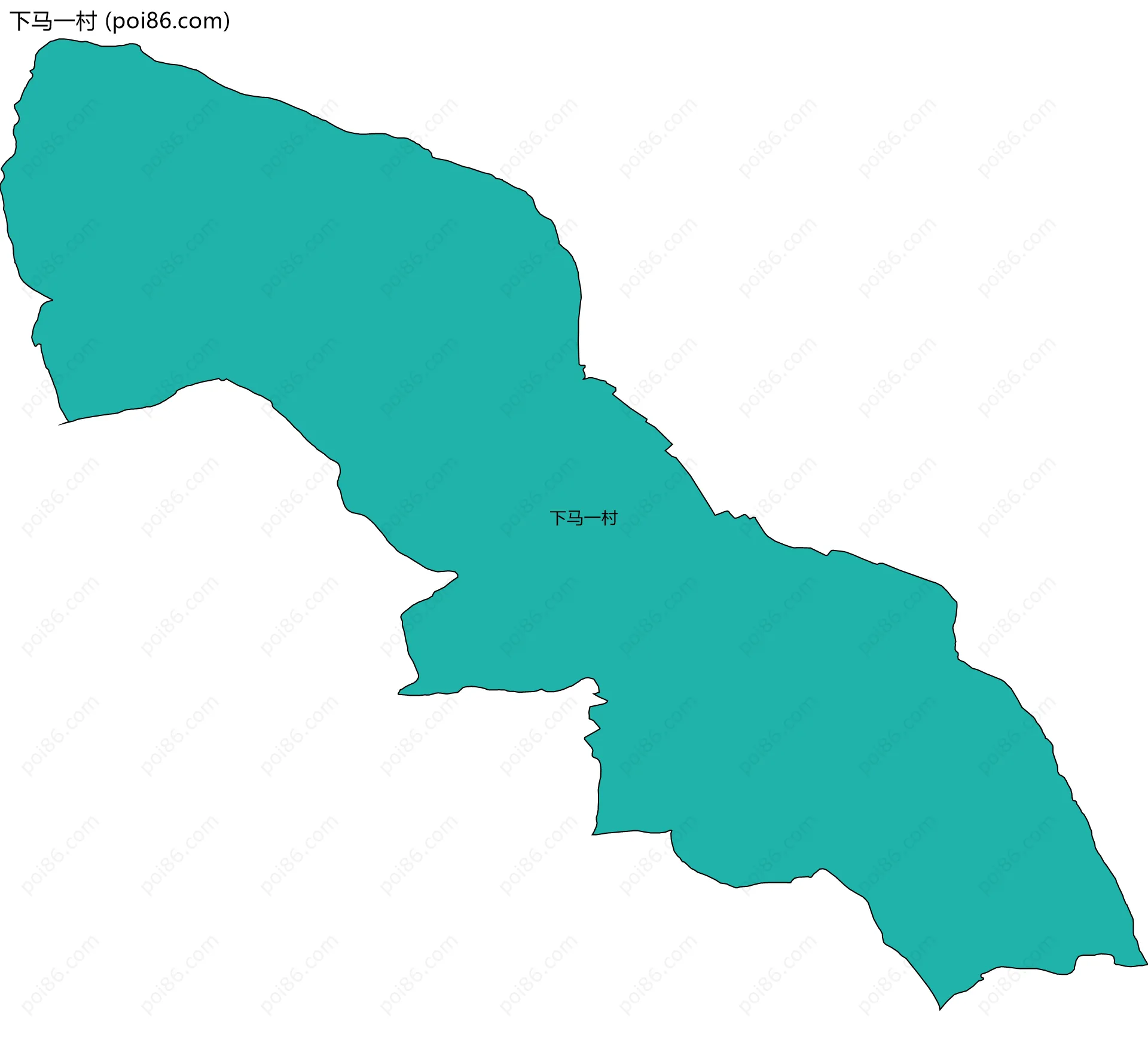 下马一村边界地图