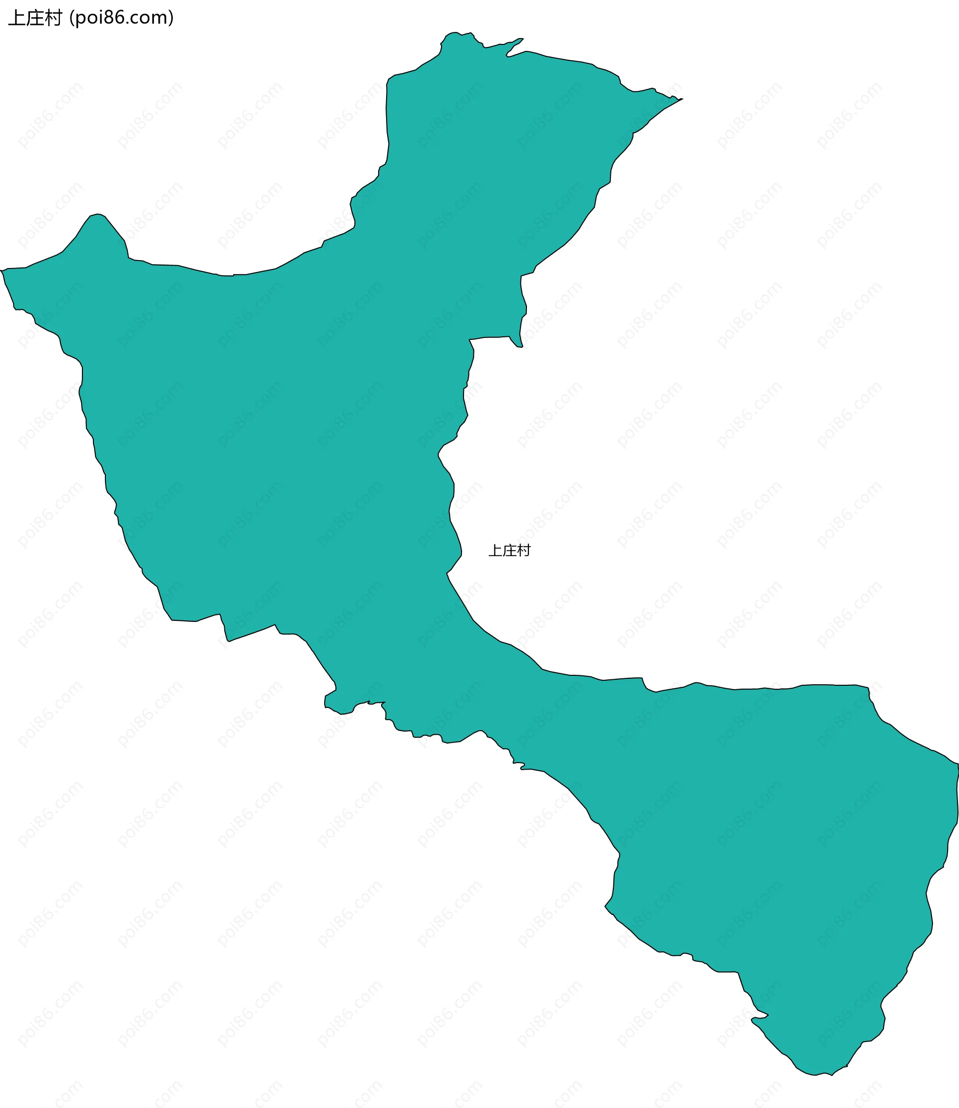 上庄村边界地图