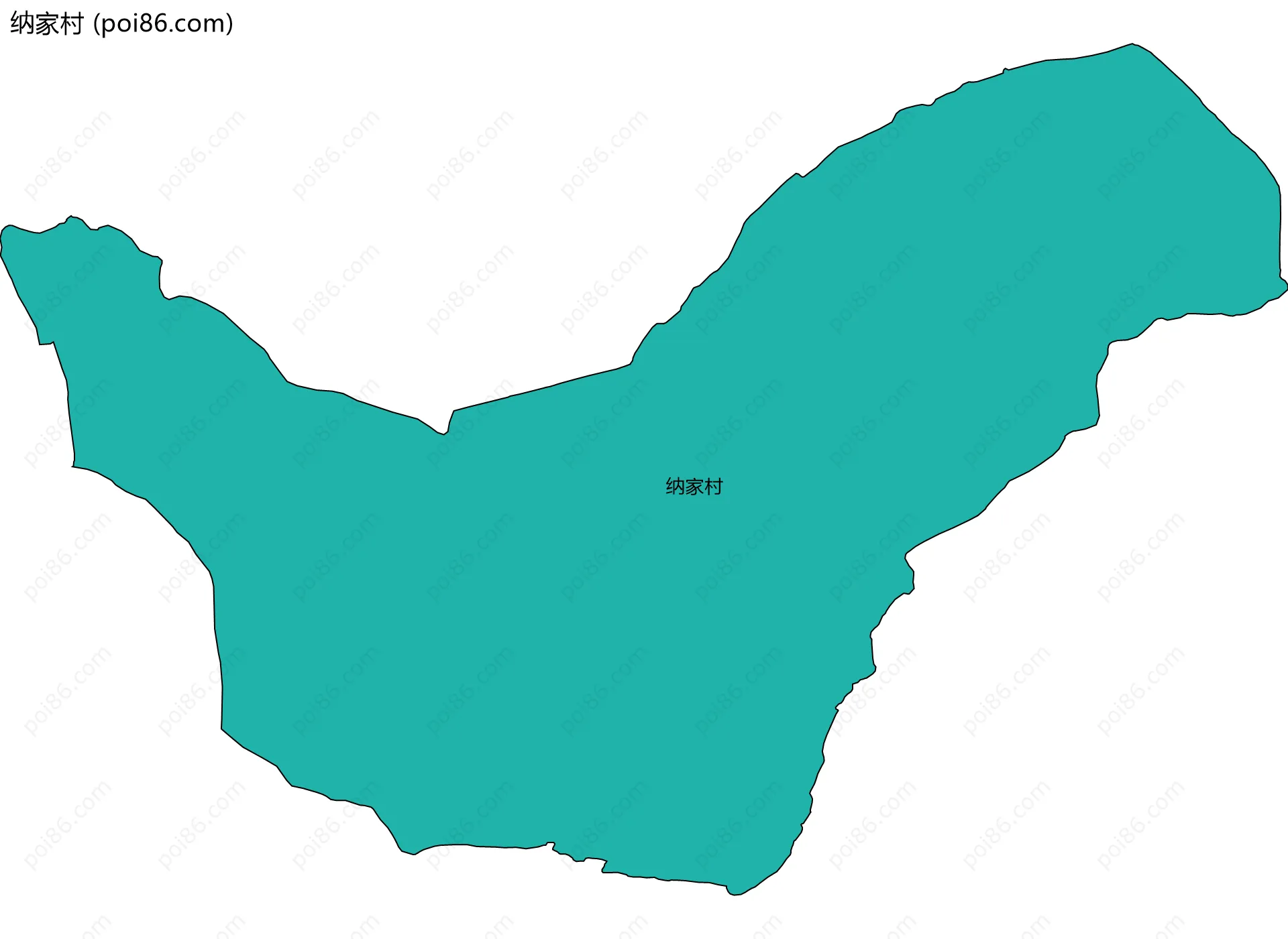 纳家村边界地图