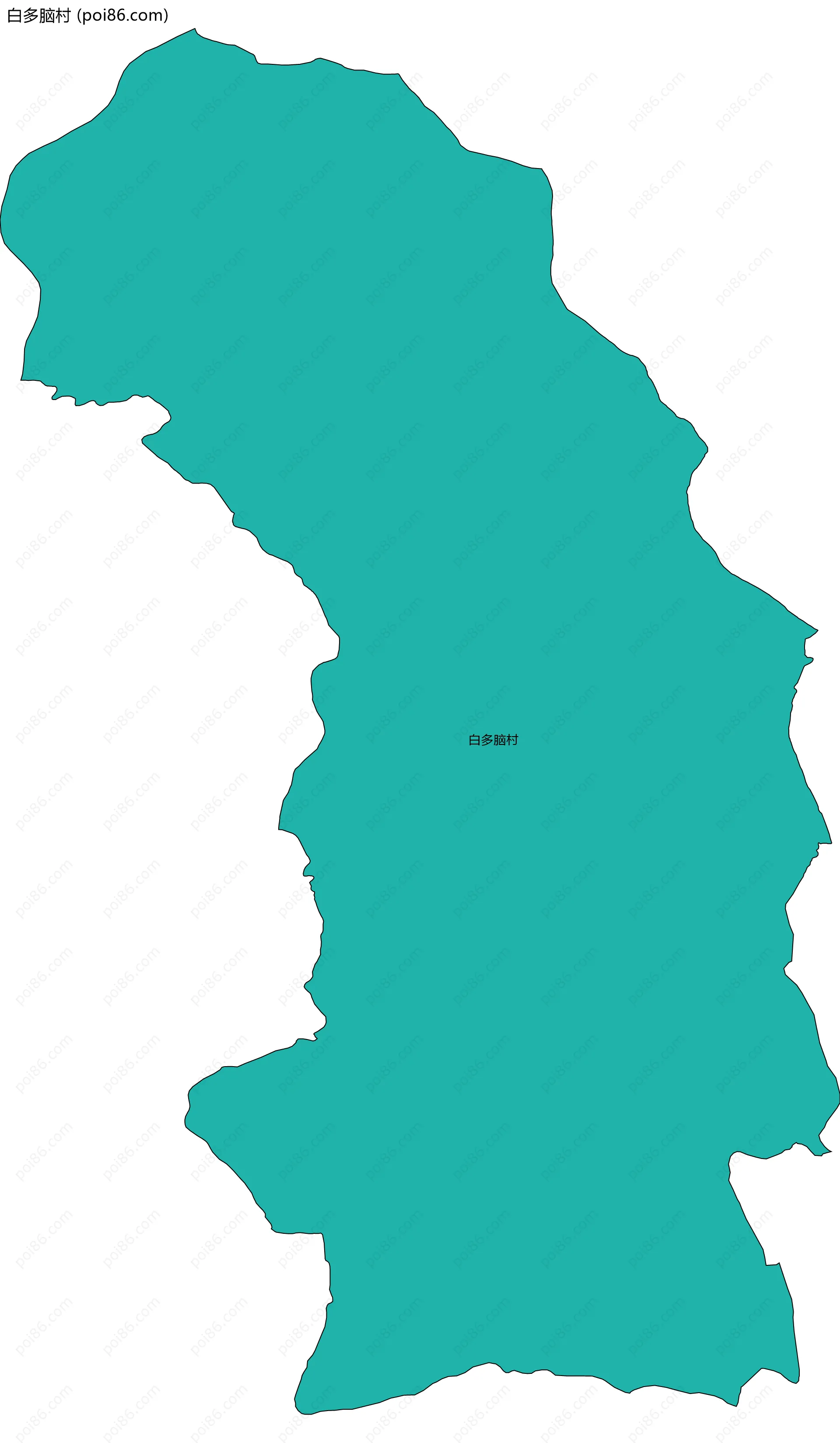 白多脑村边界地图