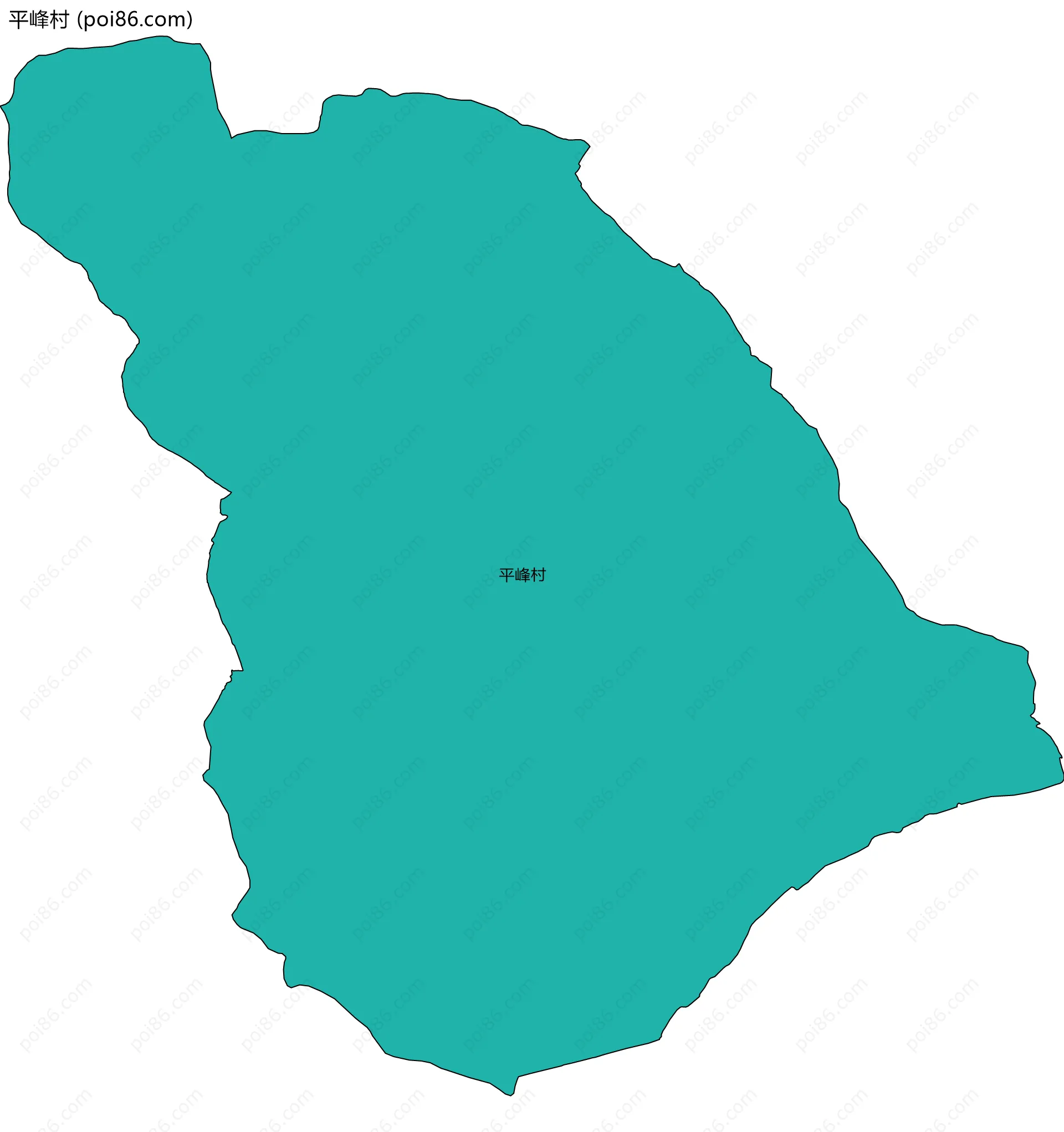 平峰村边界地图