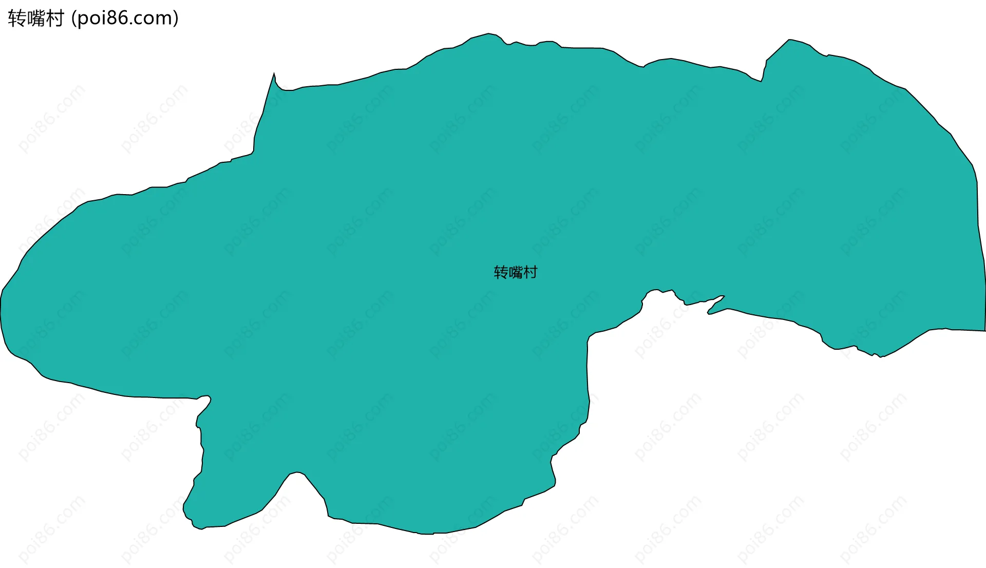 转嘴村边界地图